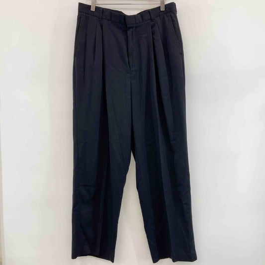 Diregione メンズ スラックス 黒 ツータック アメリカ製