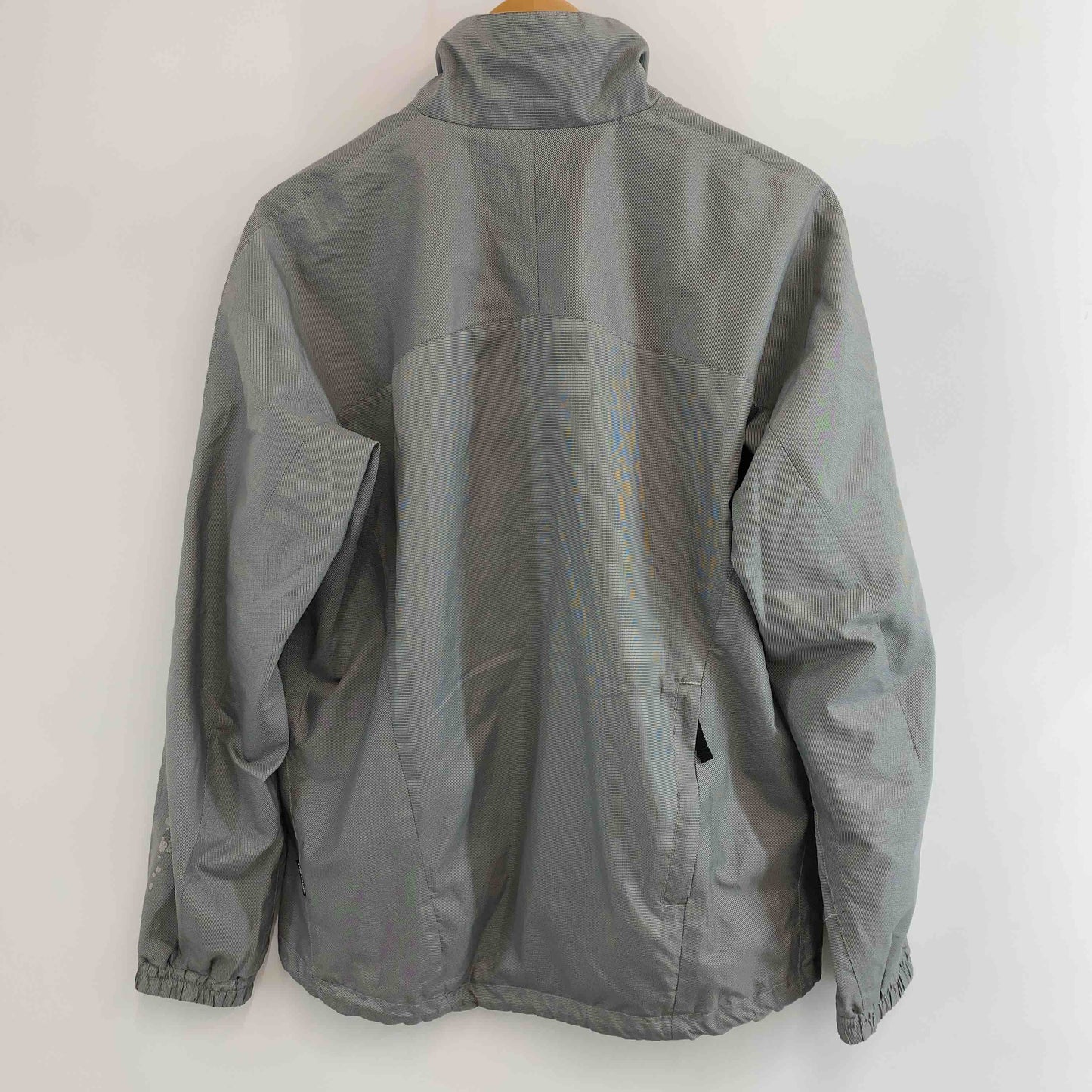 23区 ニジュウサンク メンズ ナイロンジャケット グレー 千鳥格子