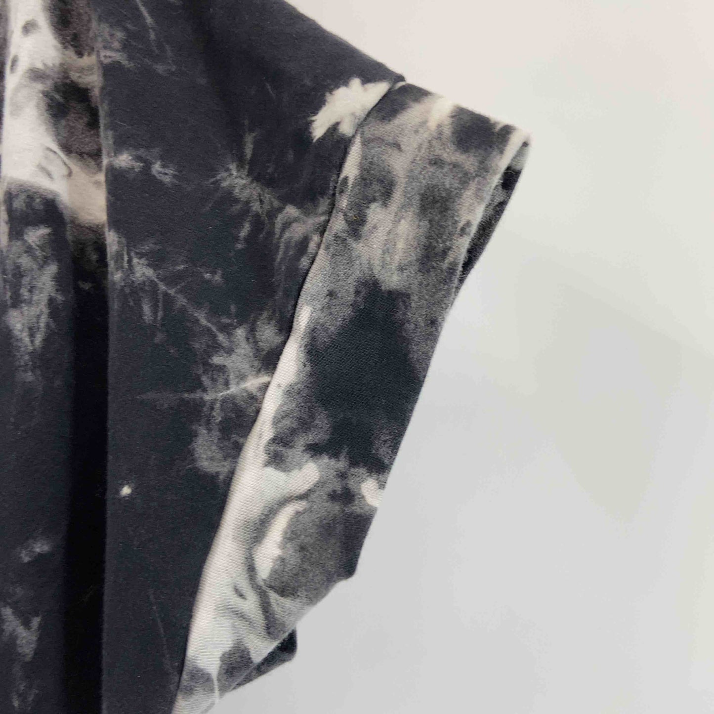 HUG.U ハグユー レディース 半袖ワンピース　ロング丈　タイダイ風　フリーサイズ　グレー