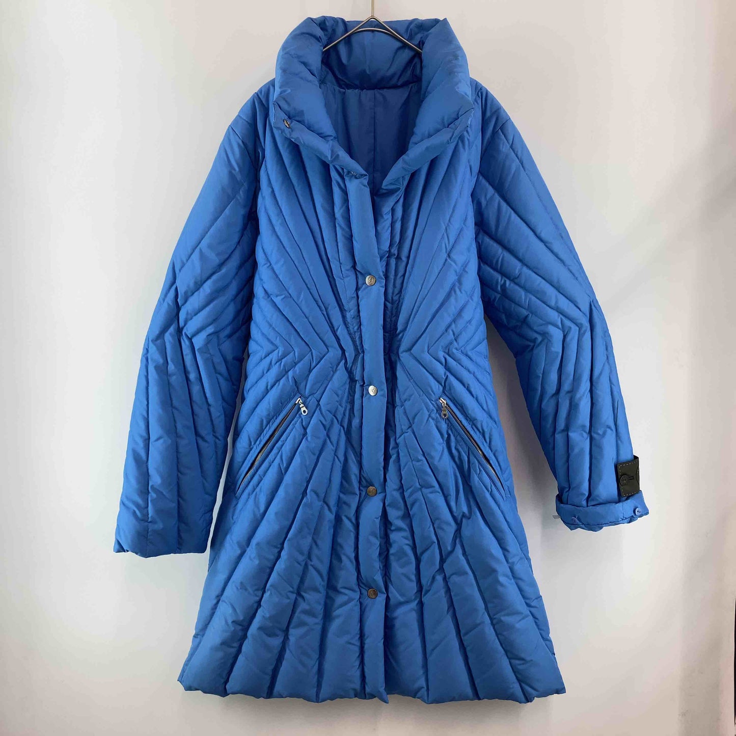 伊太利屋 イタリヤ レディース ダウンジャケット フェザー 水色 ライトブルー