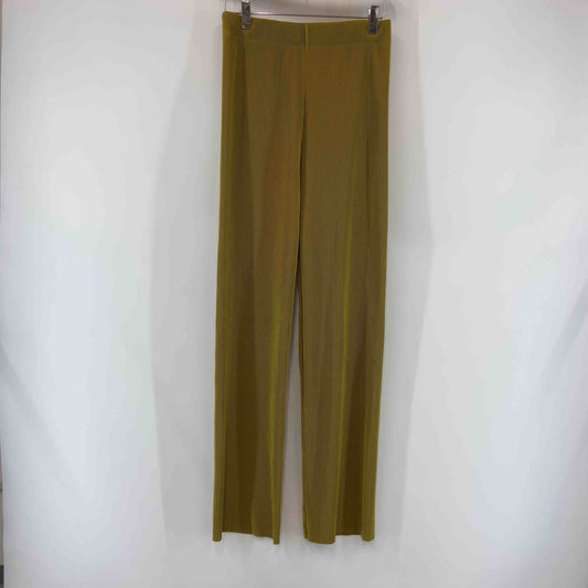 レディース イージーパンツ プリーツパンツ カラシ