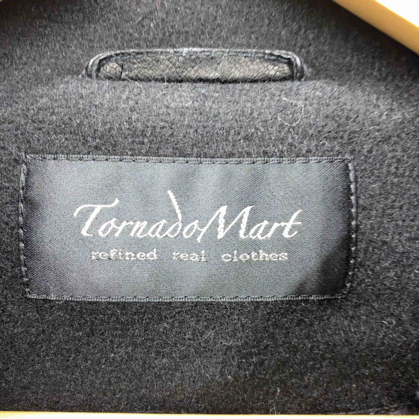 TORNADO MART トルネードマート メンズ ブルゾン ブラック フード折り畳み やぎ革