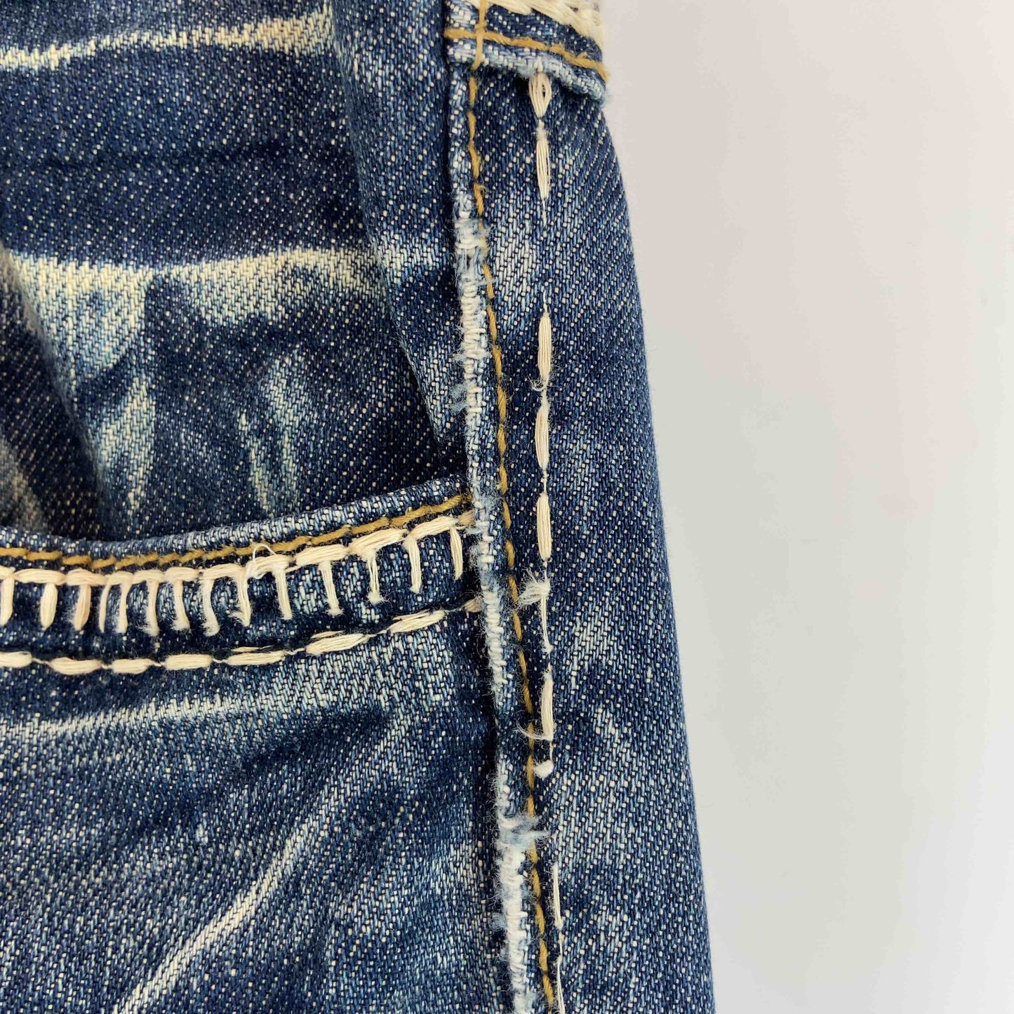 LOLITA JEANS ロリータジーンズ レディース デニム　ジーンズ　白ステッチ　フレア　ブーツカット　ウォッシュ加工