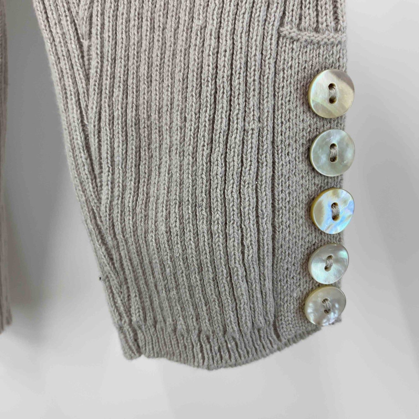 Classical Elf. クラシカルエルフ レディース ニット/セーター リブ編み グレー コットン