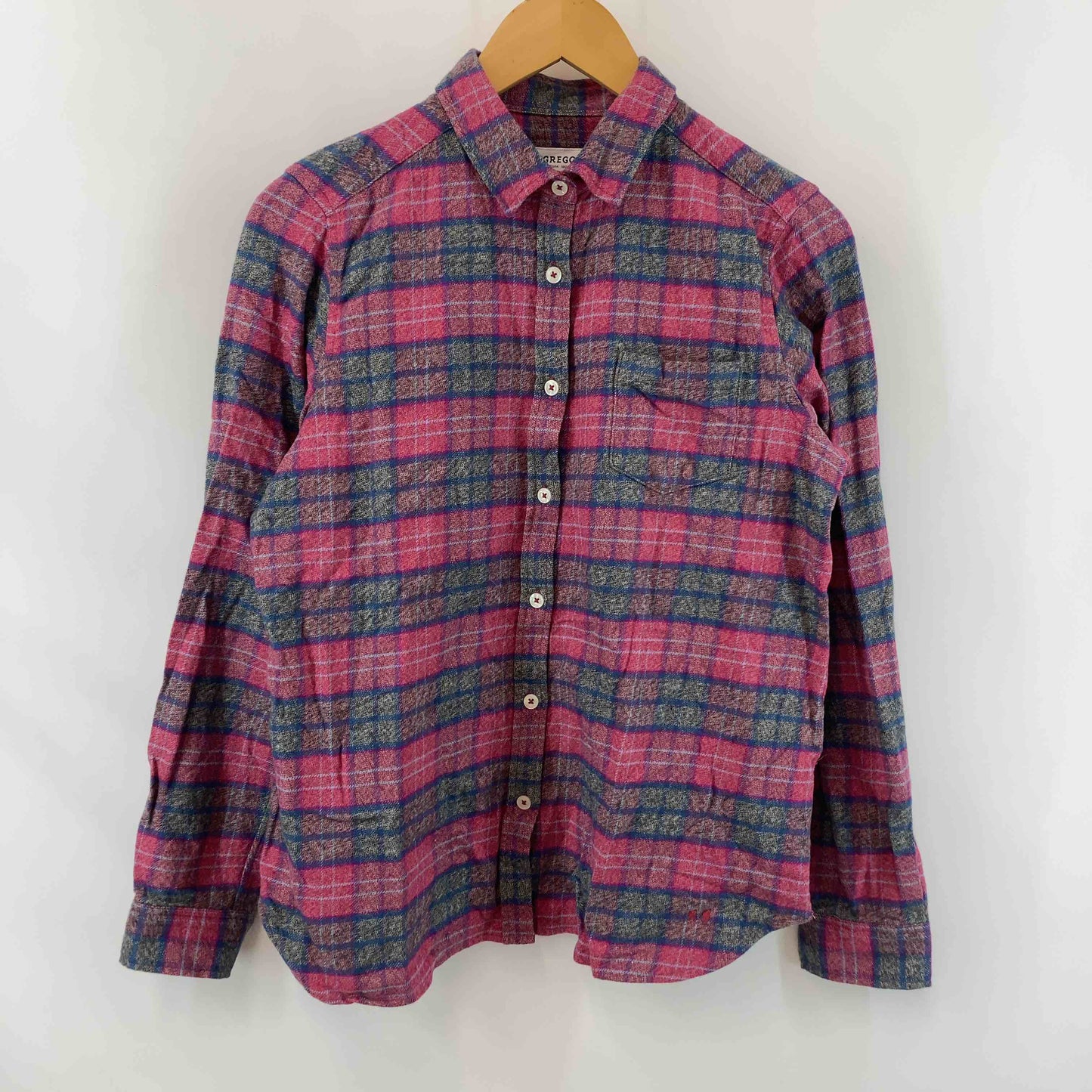 McGREGOR マクレガー レディース 長袖　ネルシャツ　チェック　ピンク　グレー