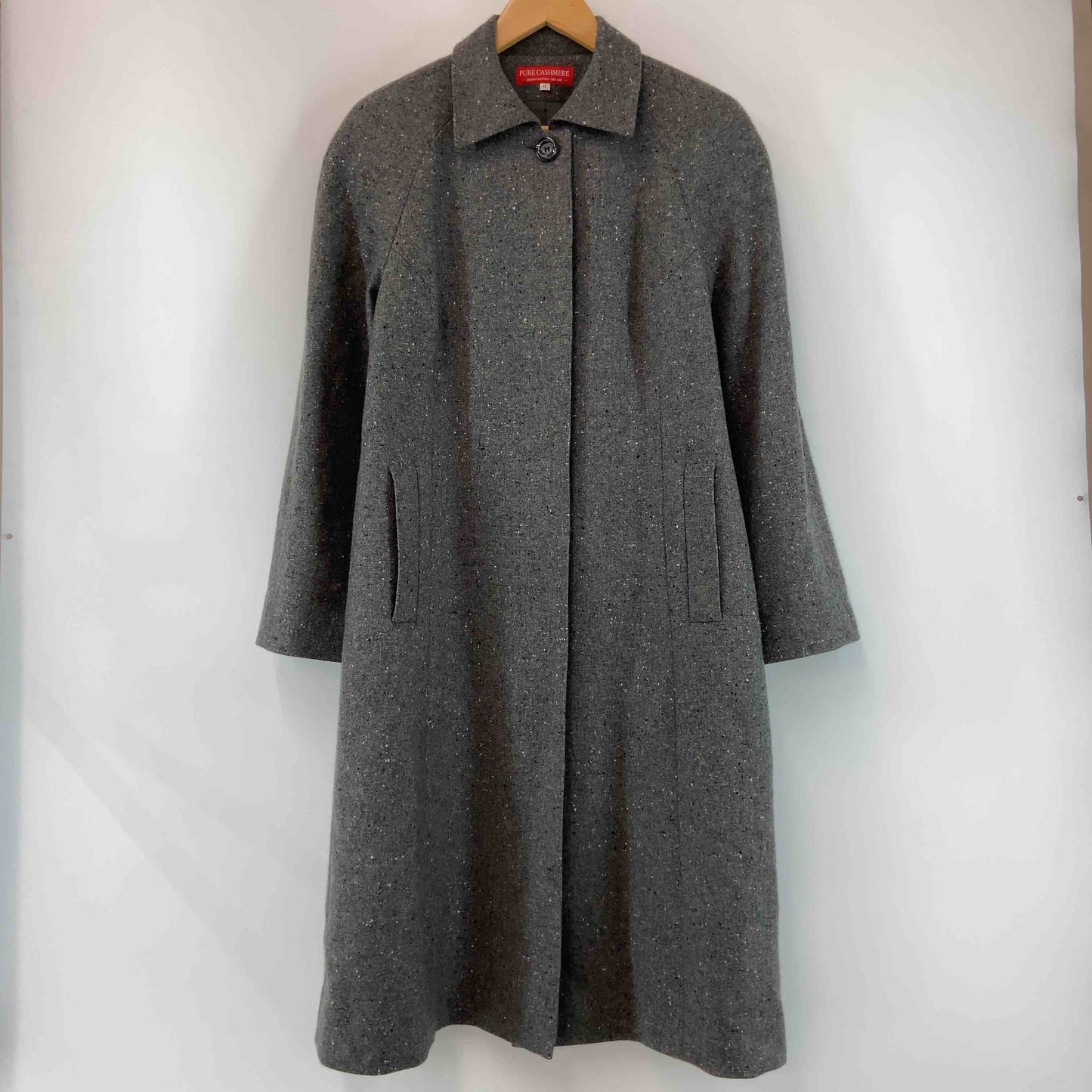 PURE CASHMERE ピュアカシミヤ レディース チェスターコート カシミヤ グレー