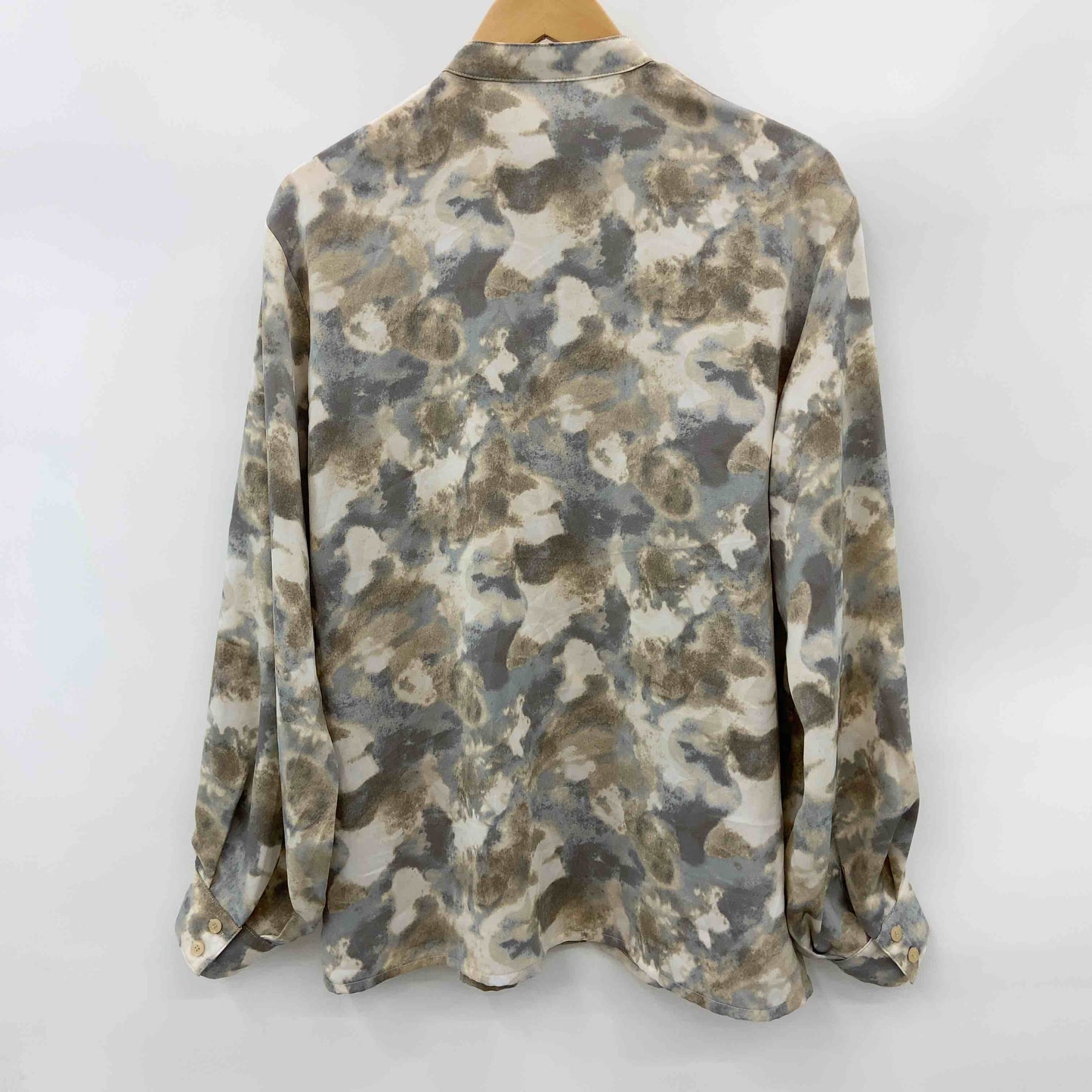 apres jour mignon レディース 長袖ブラウス  バンドカラー ベージュ ビッグシルエット