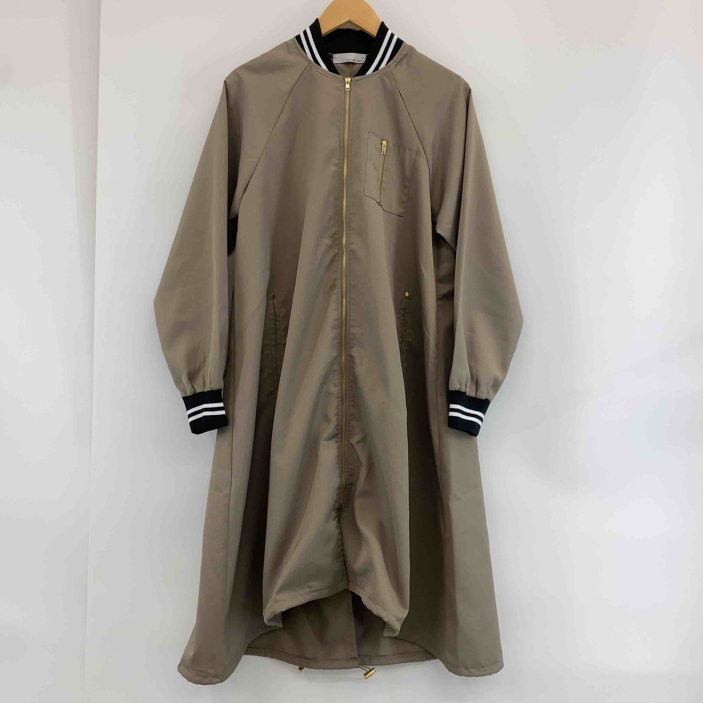 prose verse プロズヴェール カーキ シンプル ロング レディース スタジャン