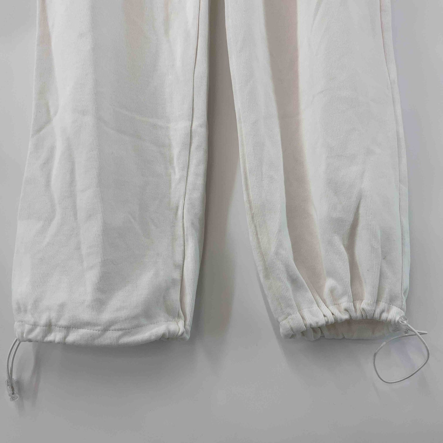 PAYCLOSET  スウェットパンツ ホワイト ドロスト  レディース カジュアルパンツ