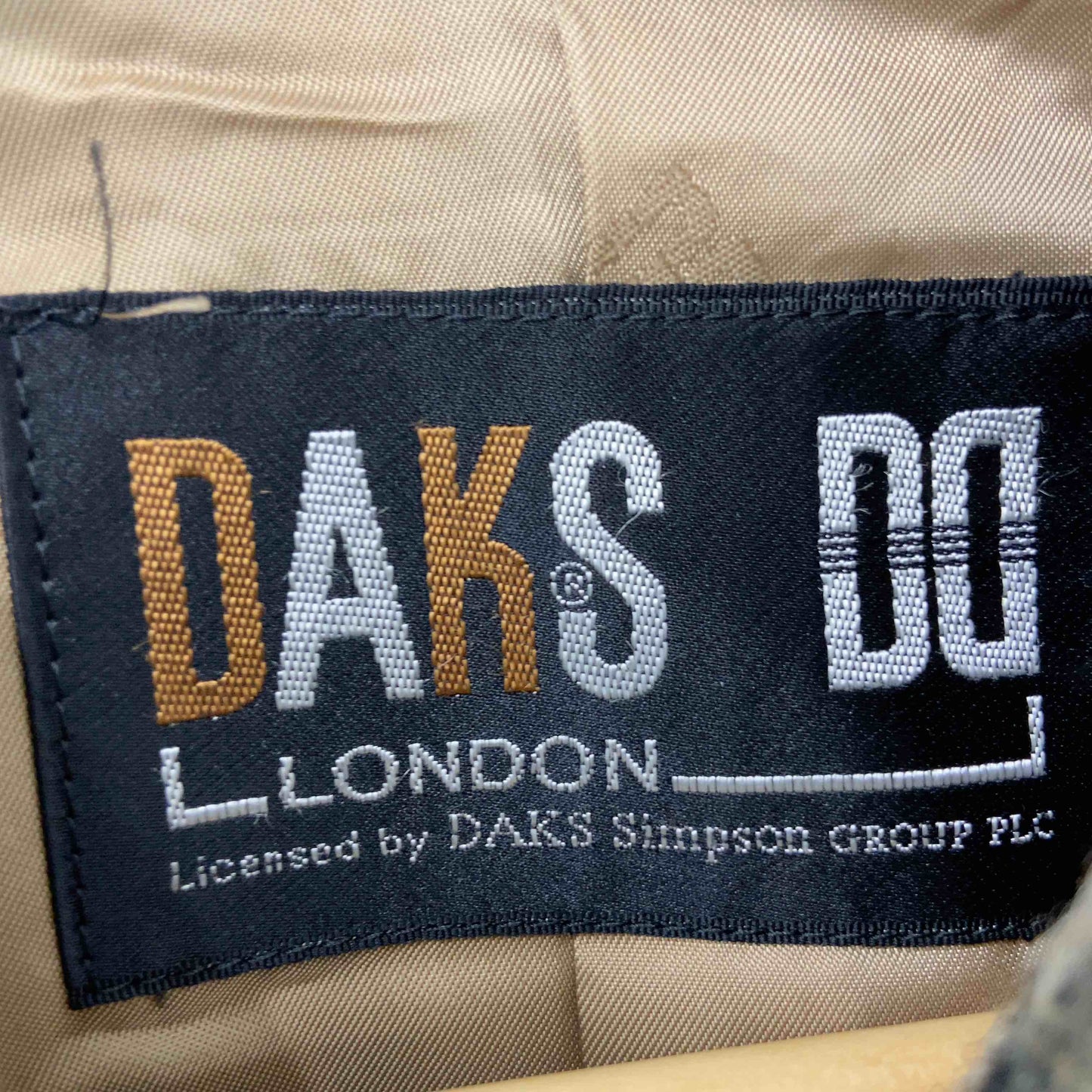Daks ダックス レディース ダッフルコート　ヘリンボーン柄　毛100％　ブラウン