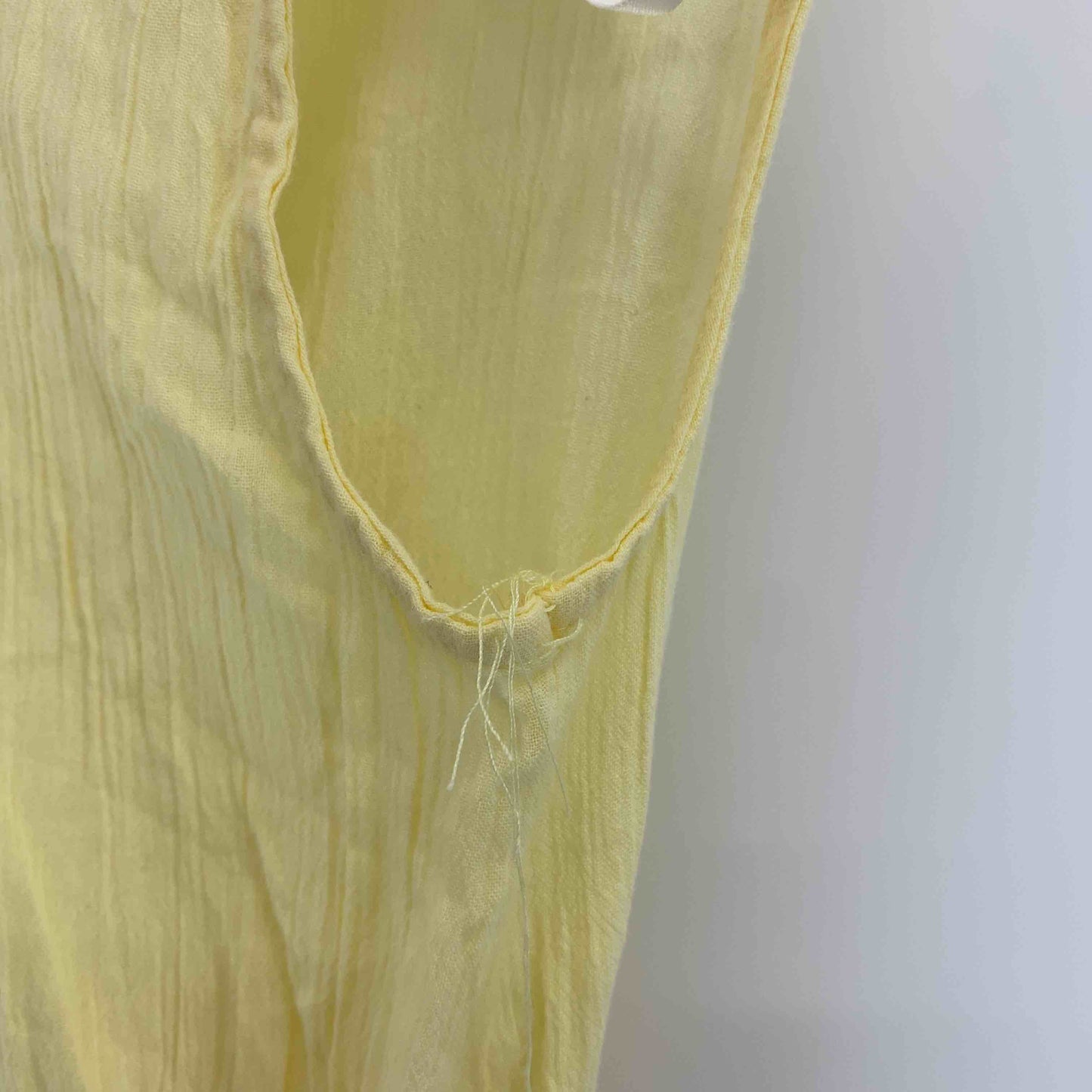 jaI'me le bleu イエロー系 綿100％ レディース ノースリーブワンピースキャミワンピース