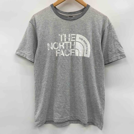THE NORTH FACE ザノースフェイス メンズ プリントTシャツ　半袖　グレー　ロゴプリント