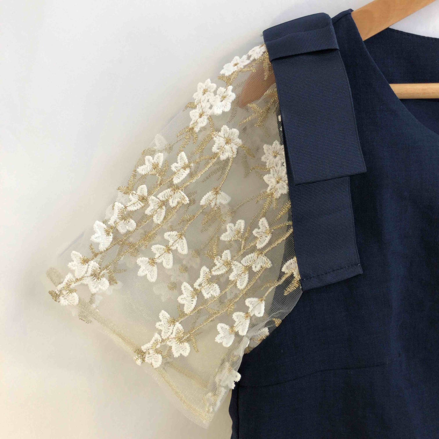 tocco closet トッコクローゼット レディース 半袖シャツ/ブラウス ネイビー tk