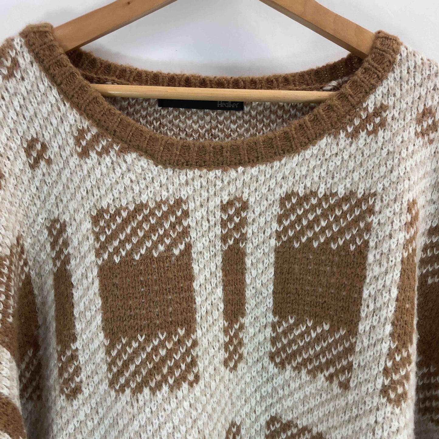 Heather ヘザー メンズ セーター 茶 tk