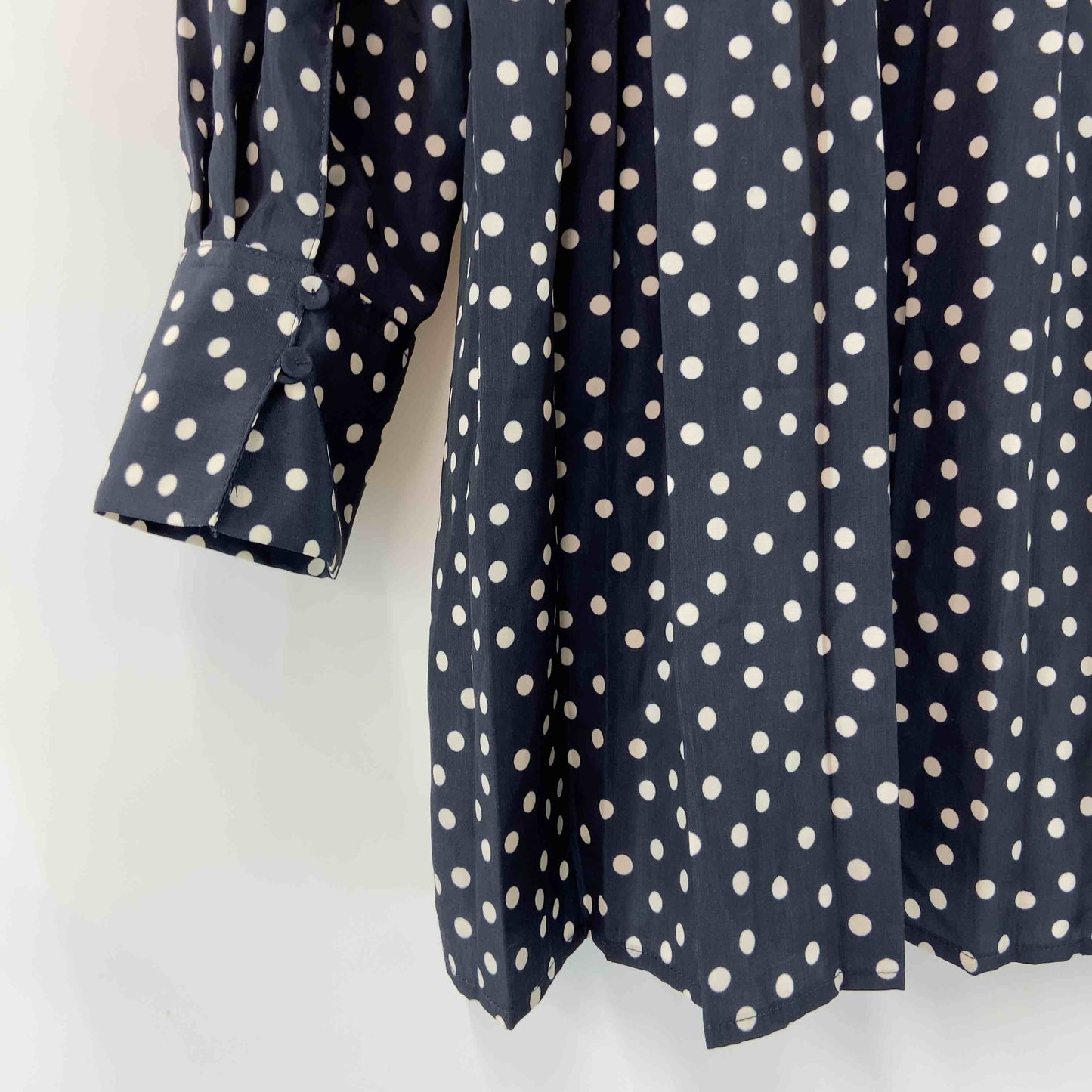 Simplicite シンプリシテェ レディース 長袖シャツ/ブラウス ドット ネイビー