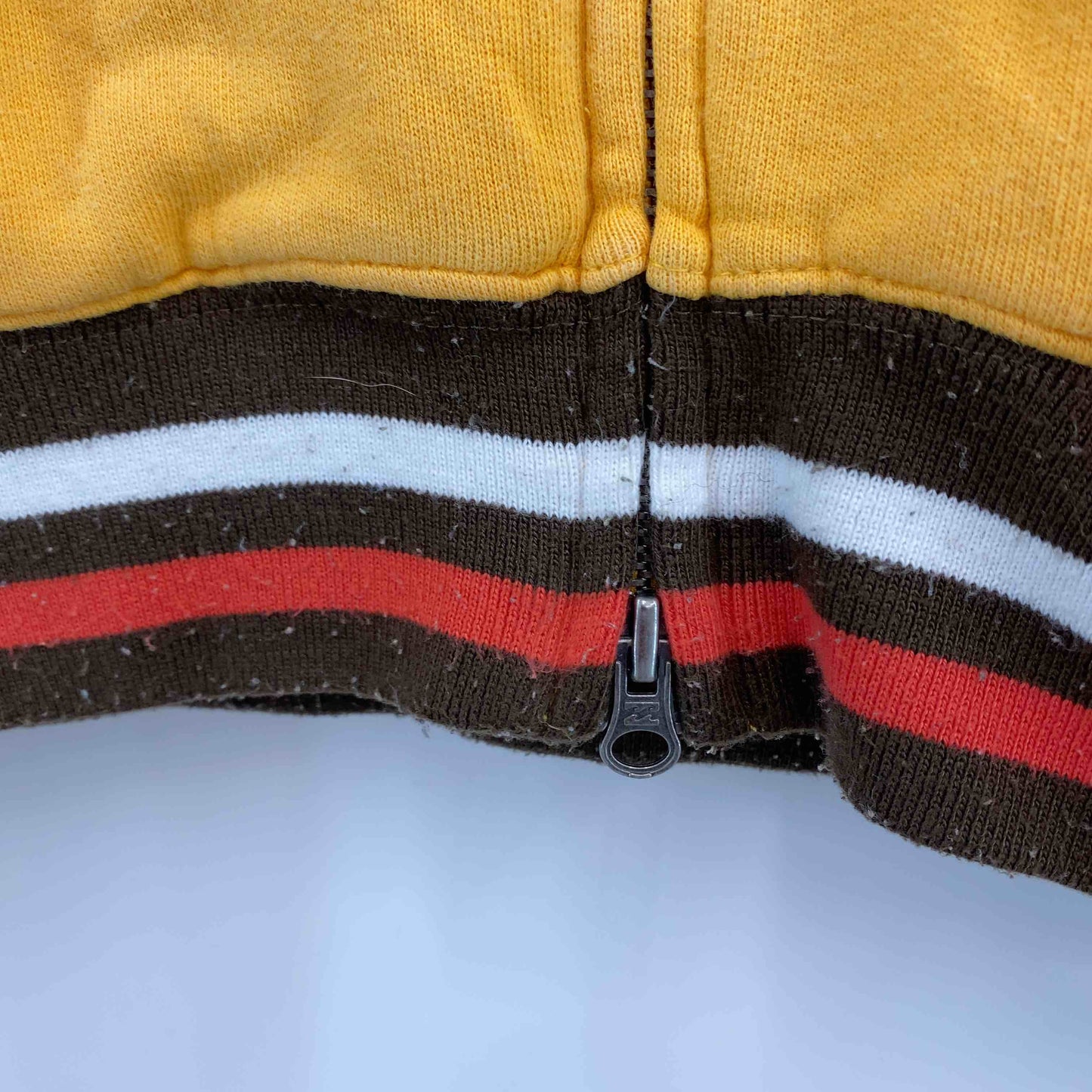 Billabong ビラボン メンズ スウェットハイネック フルジッパ バイカラー イエローオレンジ×ブラウン