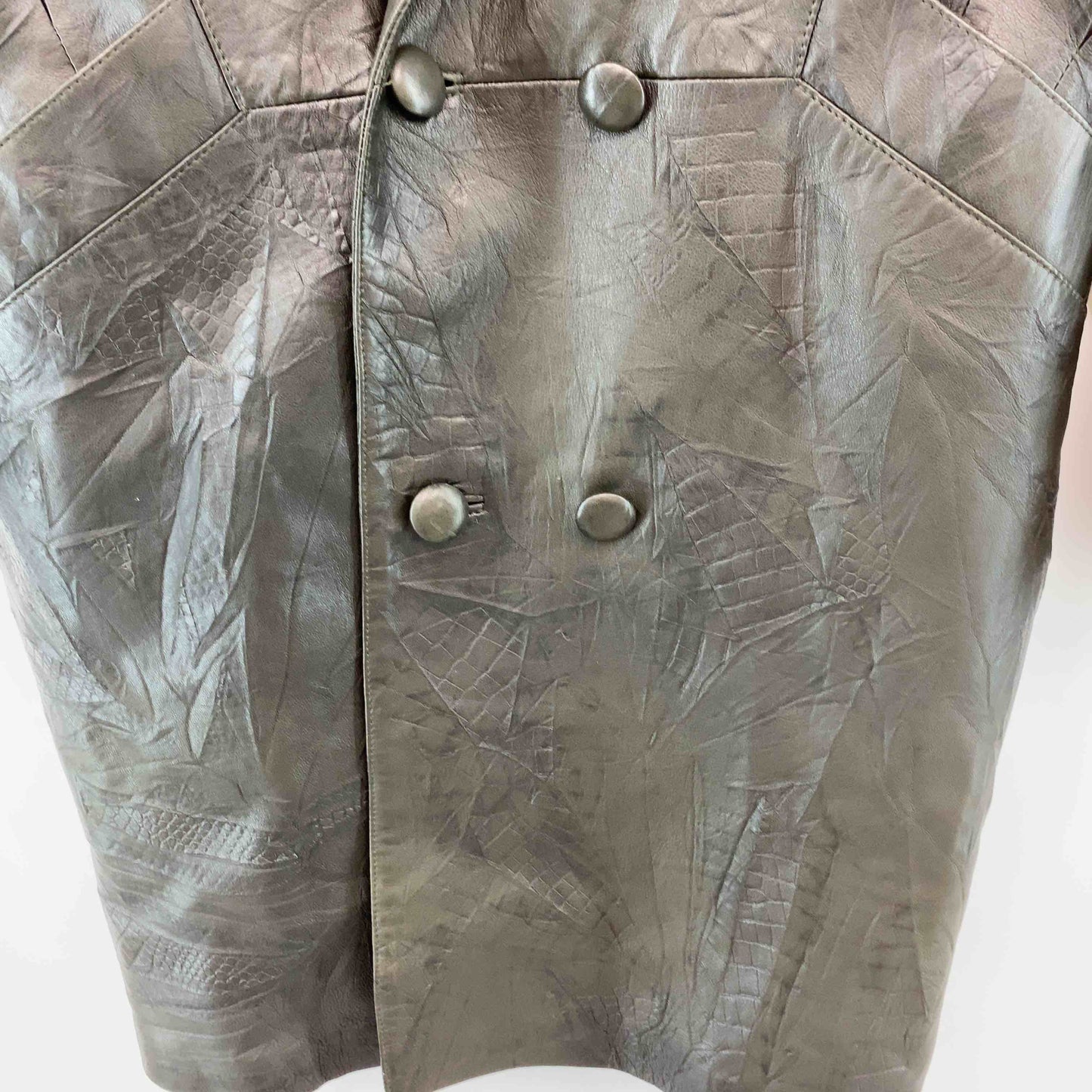 FurGriser ファーグリーゼ メンズ レザージャケット ダークグレー系