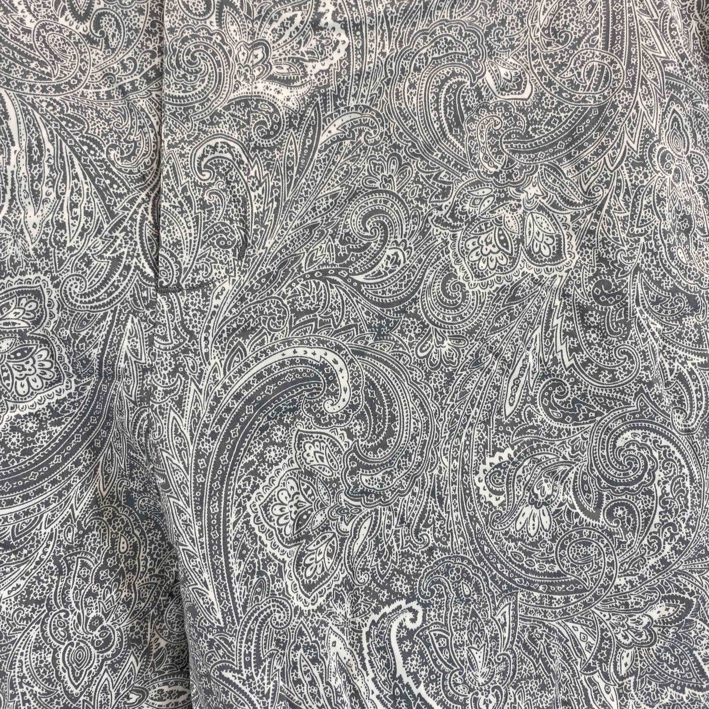 RYURYU リュリュ レディース カジュアルパンツ ペイズリー柄 グレー系