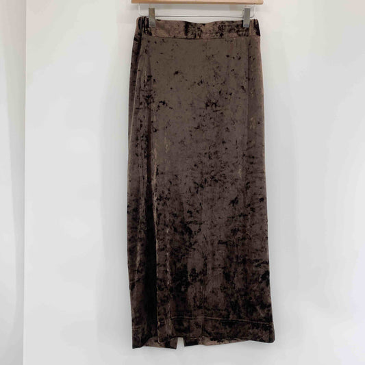 JEANASIS ジーナシス レディース ロングスカート　タイト　ベロア　ブラウン