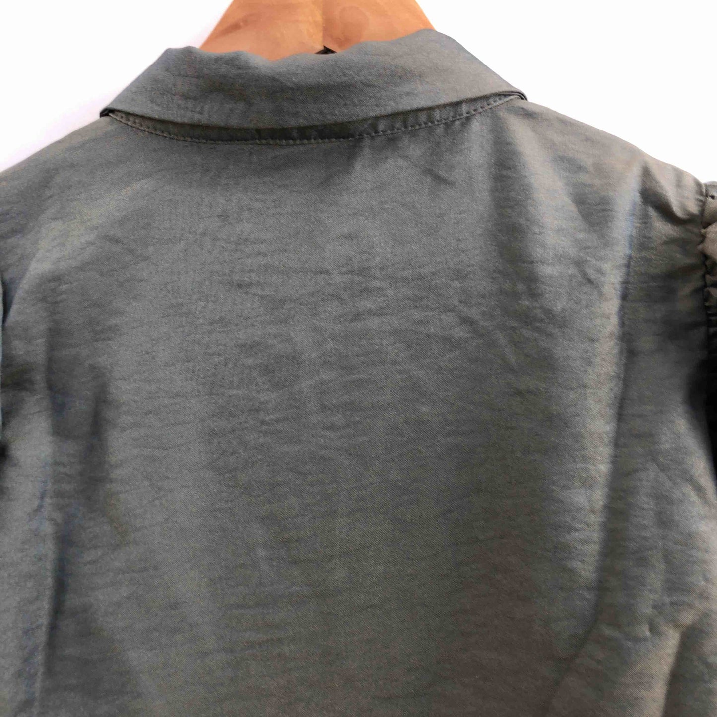 関西ファッション連合   レディース 長袖シャツ/ブラウス モスグリーン tk