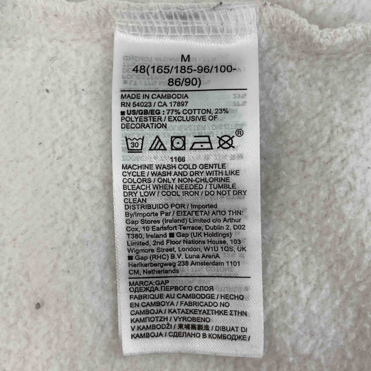 GAP ギャップ メンズ スウェット ホワイト tk