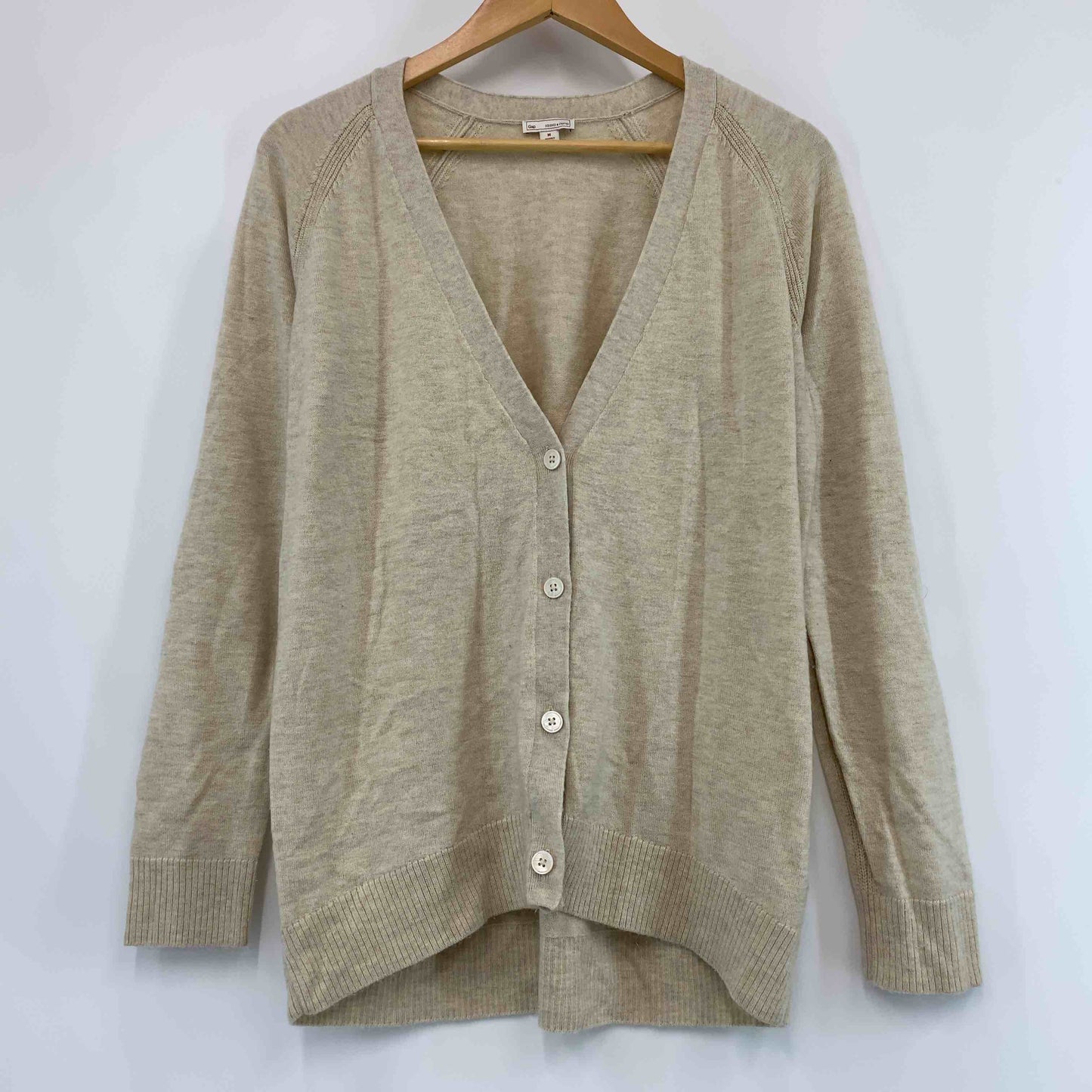 GAP ギャップ レディース カーディガン ベージュ Vネックカーディガン
