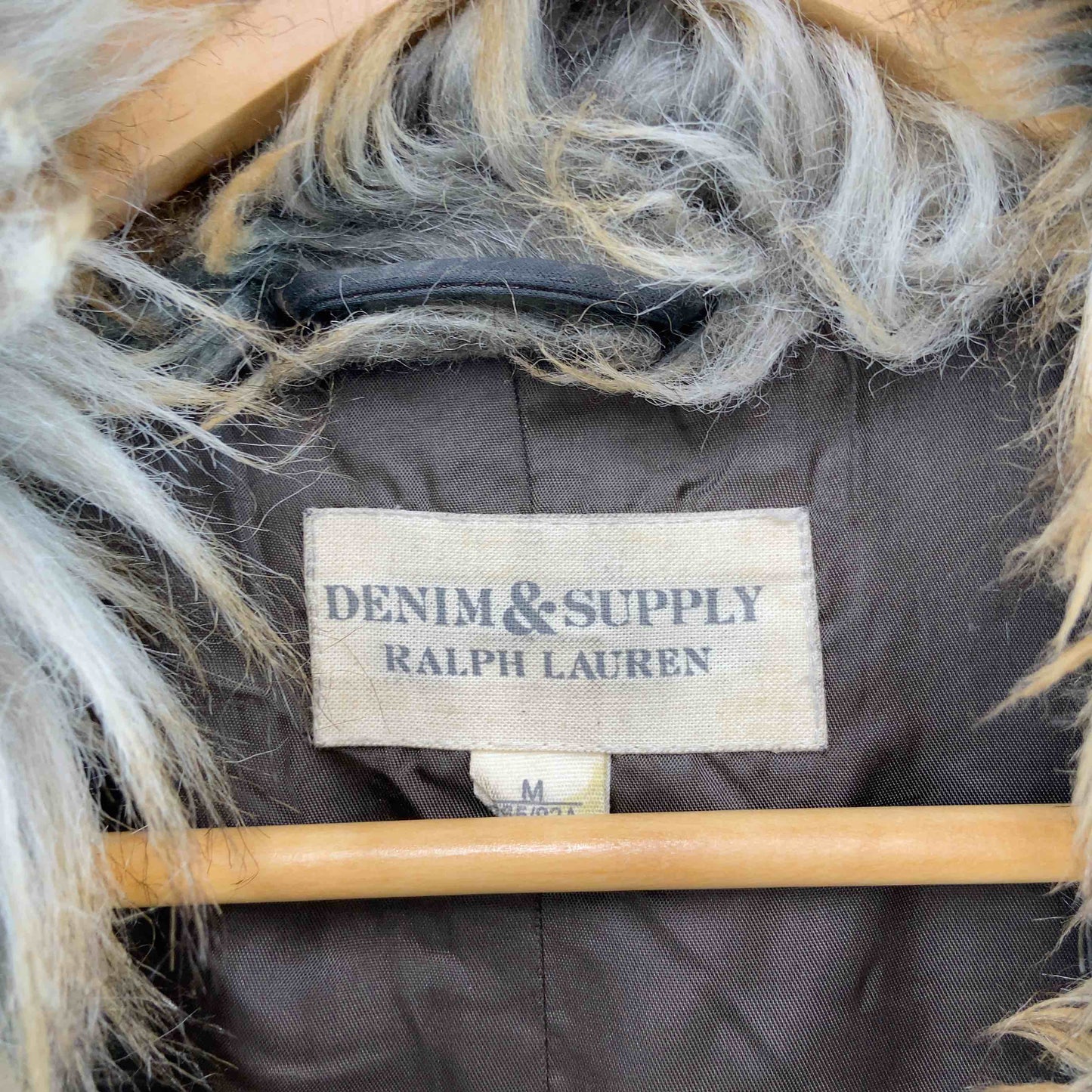 RALPH LAUREN ラルフローレン レディース フェイクファーベスト ジャケット ブラウン