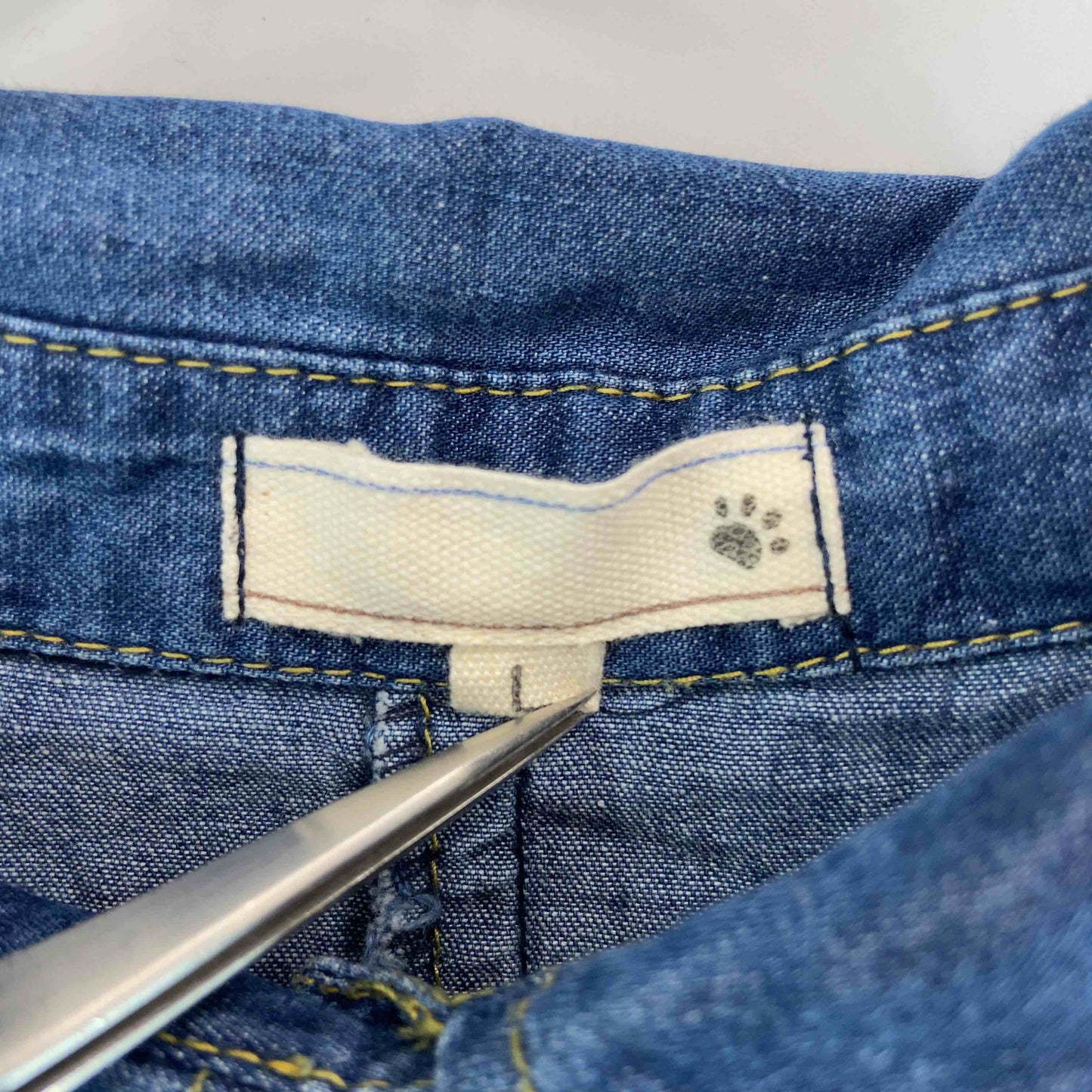 レディース 半袖シャツ/ブラウス デニムシャツ ブルー