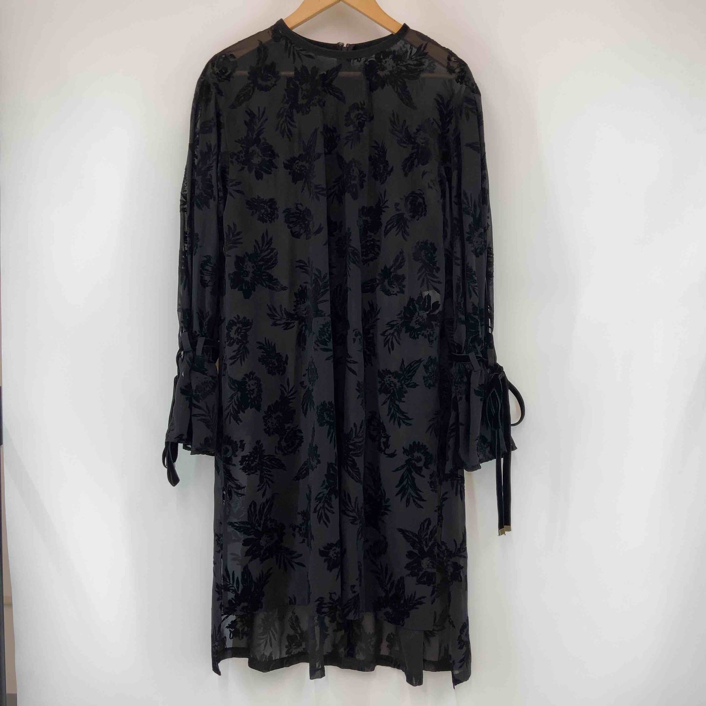 Lois CRAYON ロイスクレヨン レディース 長袖ワンピース シースルー ブラック