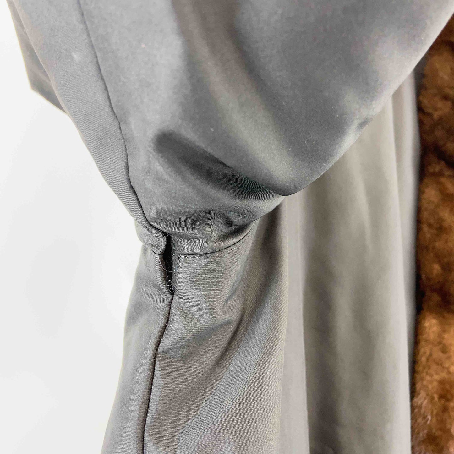 レディース 毛皮 ファーコート リバーシブル 茶色 黒 スタンドカラー