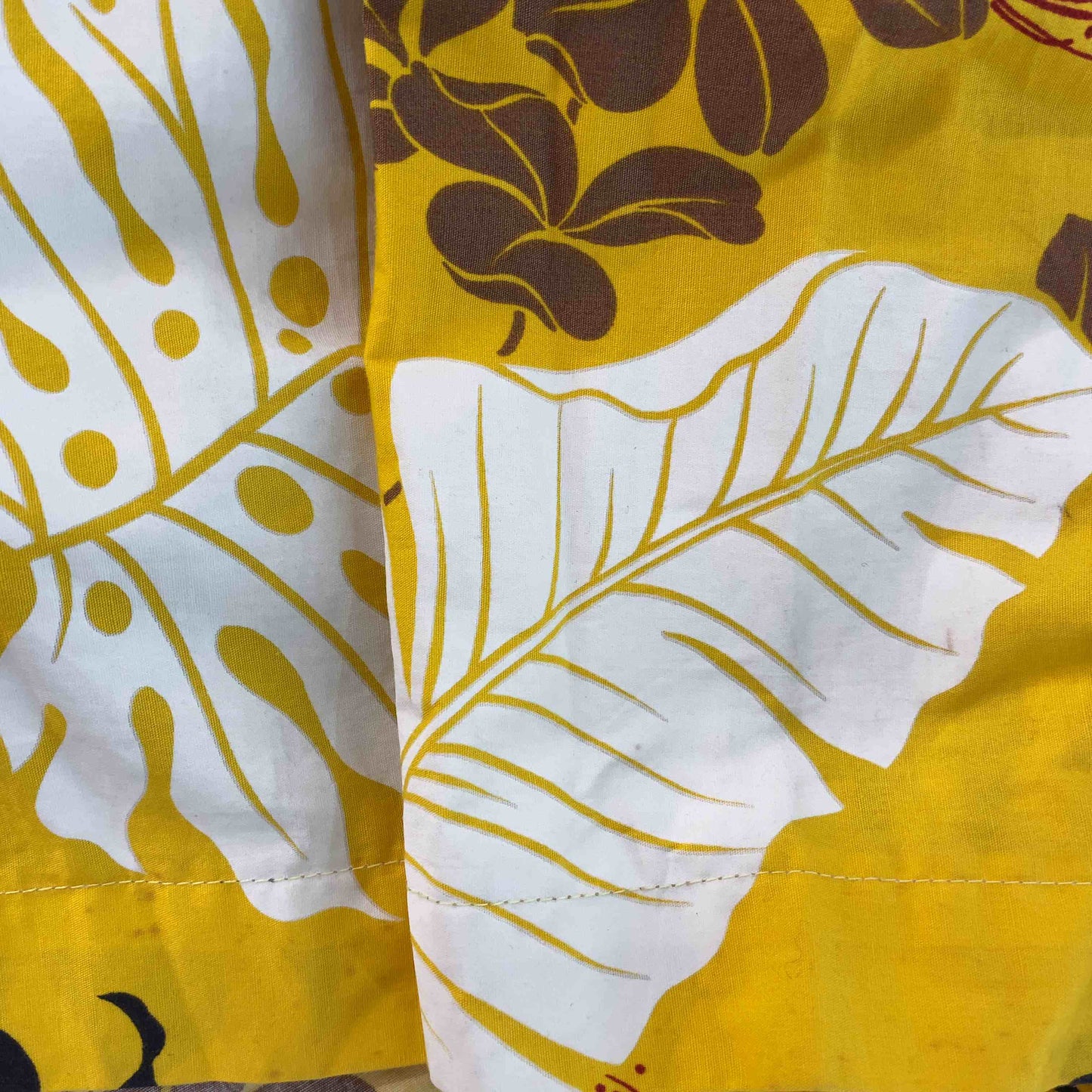 レディース ひざ丈スカート パウスカート ハワイアン フラダンス 黄色 イエロー