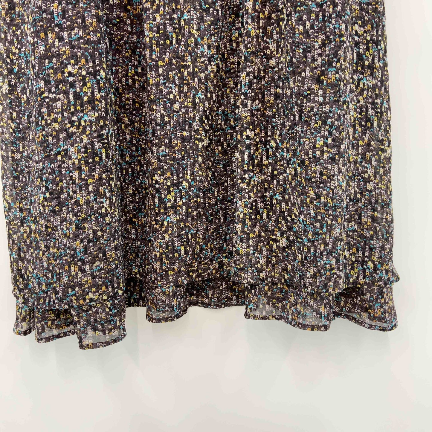 ARAMIS アラミス レディース 長袖ワンピース　ひざ丈　スパンコール柄　ブラウン