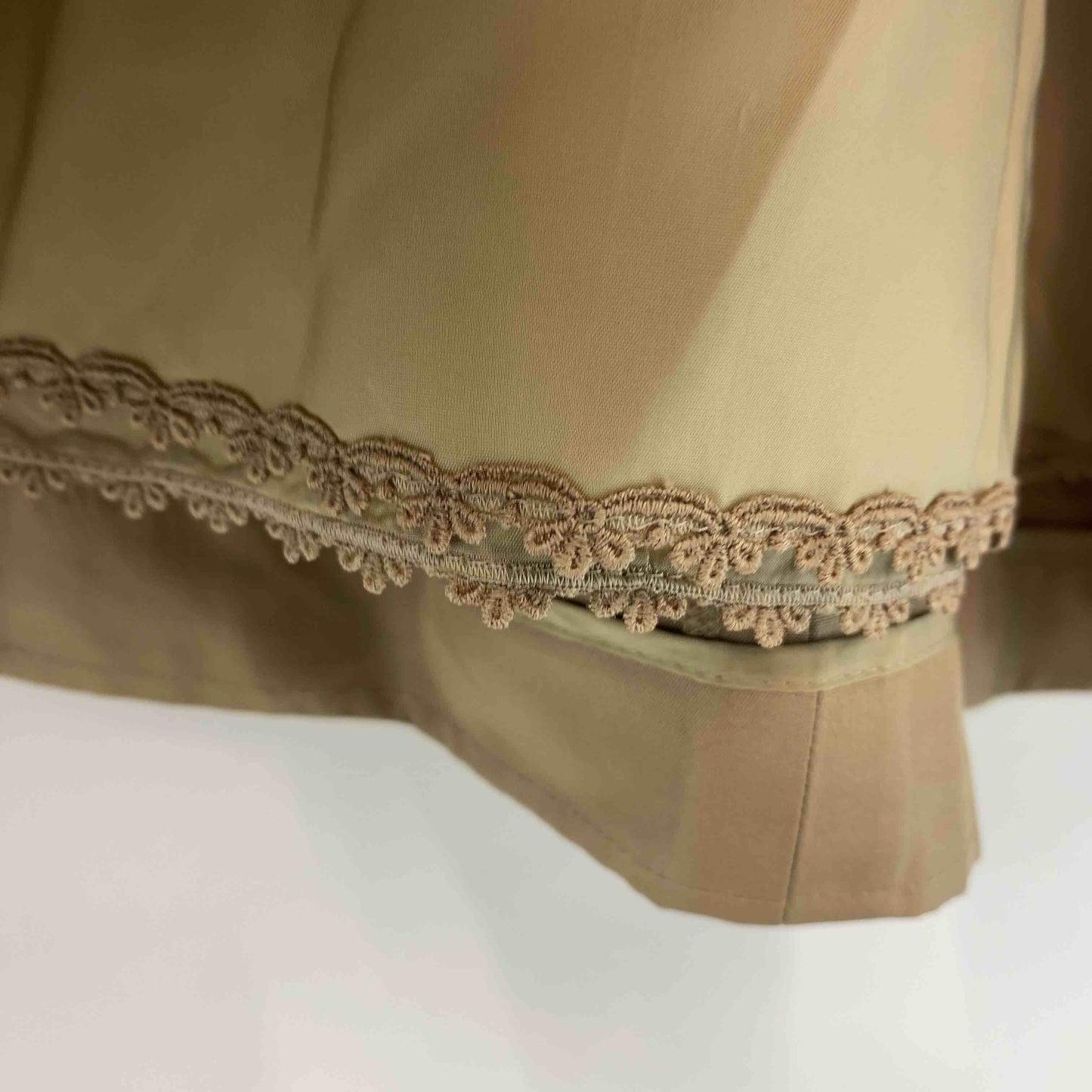 FOXEY フォクシー レディース ひざ丈スカート　ベージュ　裏地　台形