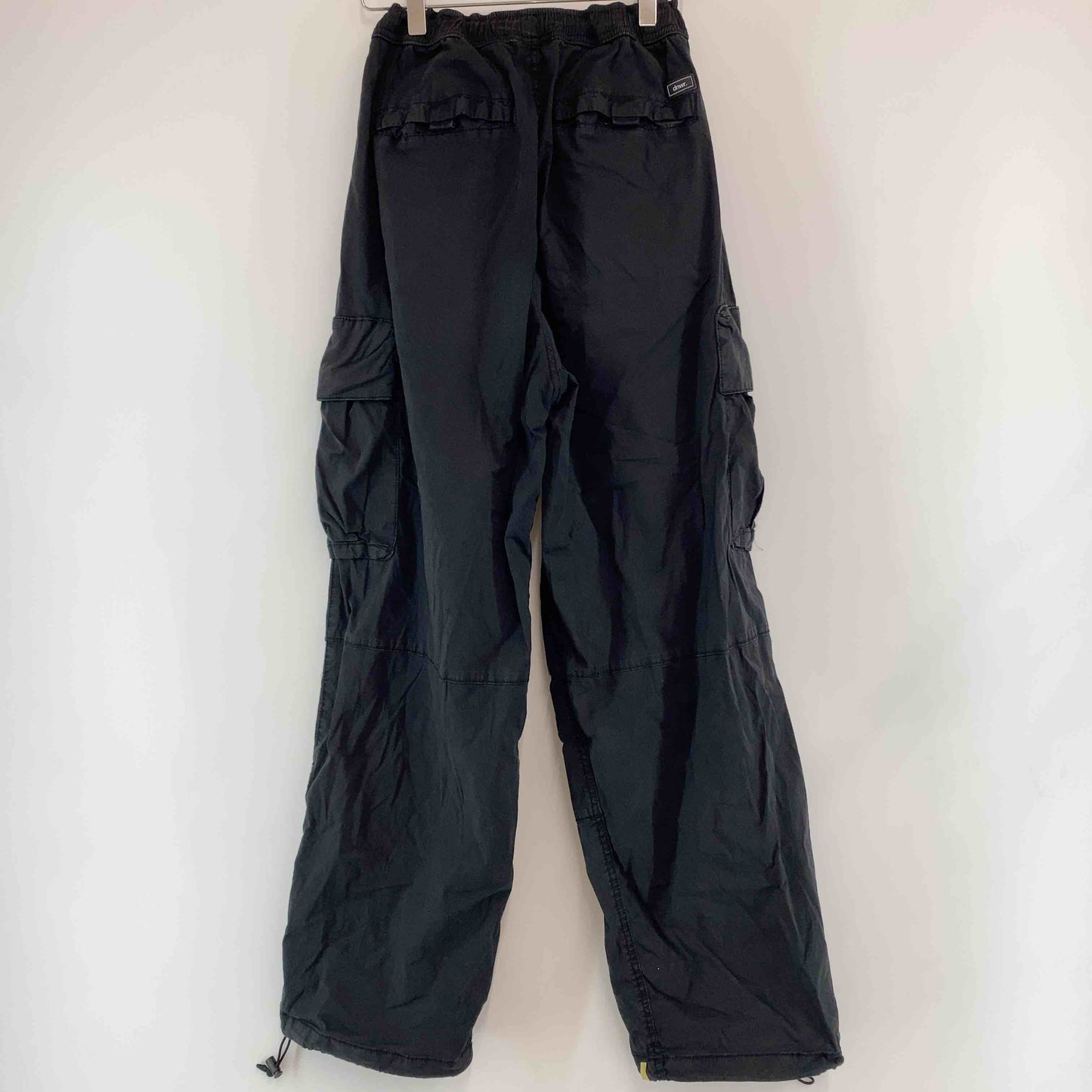 ZARA ザラ レディース ワークパンツカーゴパンツ ブラック ウエストゴム