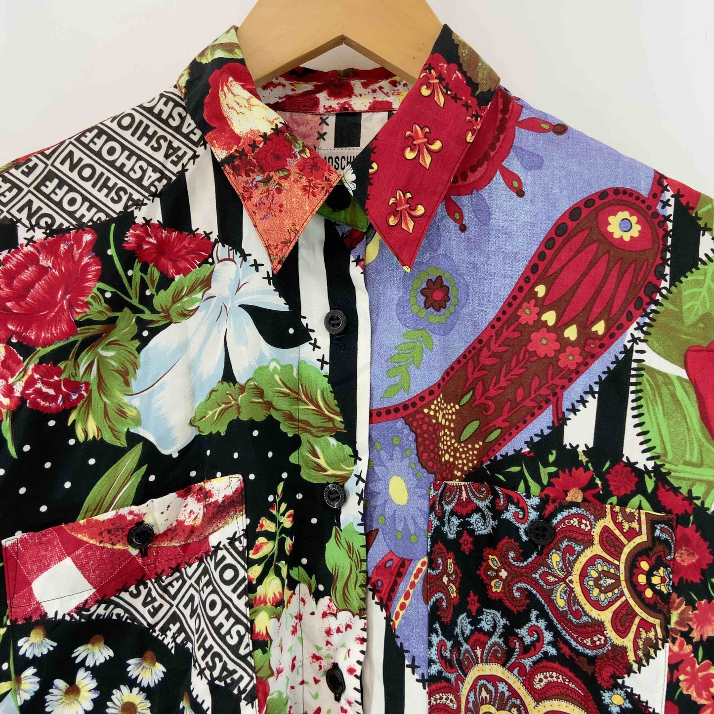 MOSCHINO モスキーノ レディース 長袖シャツ/ブラウス 総柄 花柄 個性的