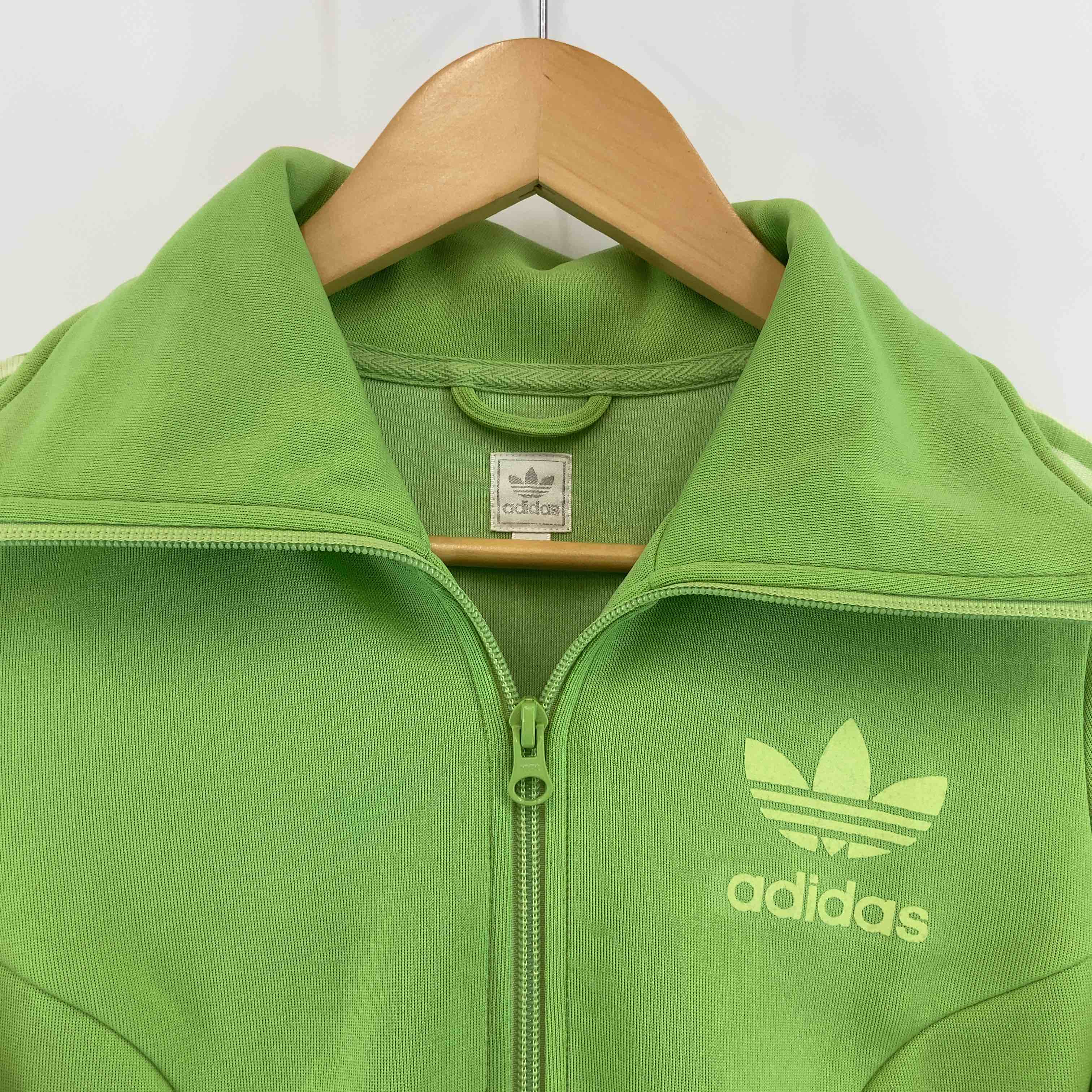 adidas（originals） アディダス（オリジナルス） レディース 長袖ワンピース ひざ丈ワンピース ジャージ風 黄緑 –  リユースマーケットプレイス「リコマ」