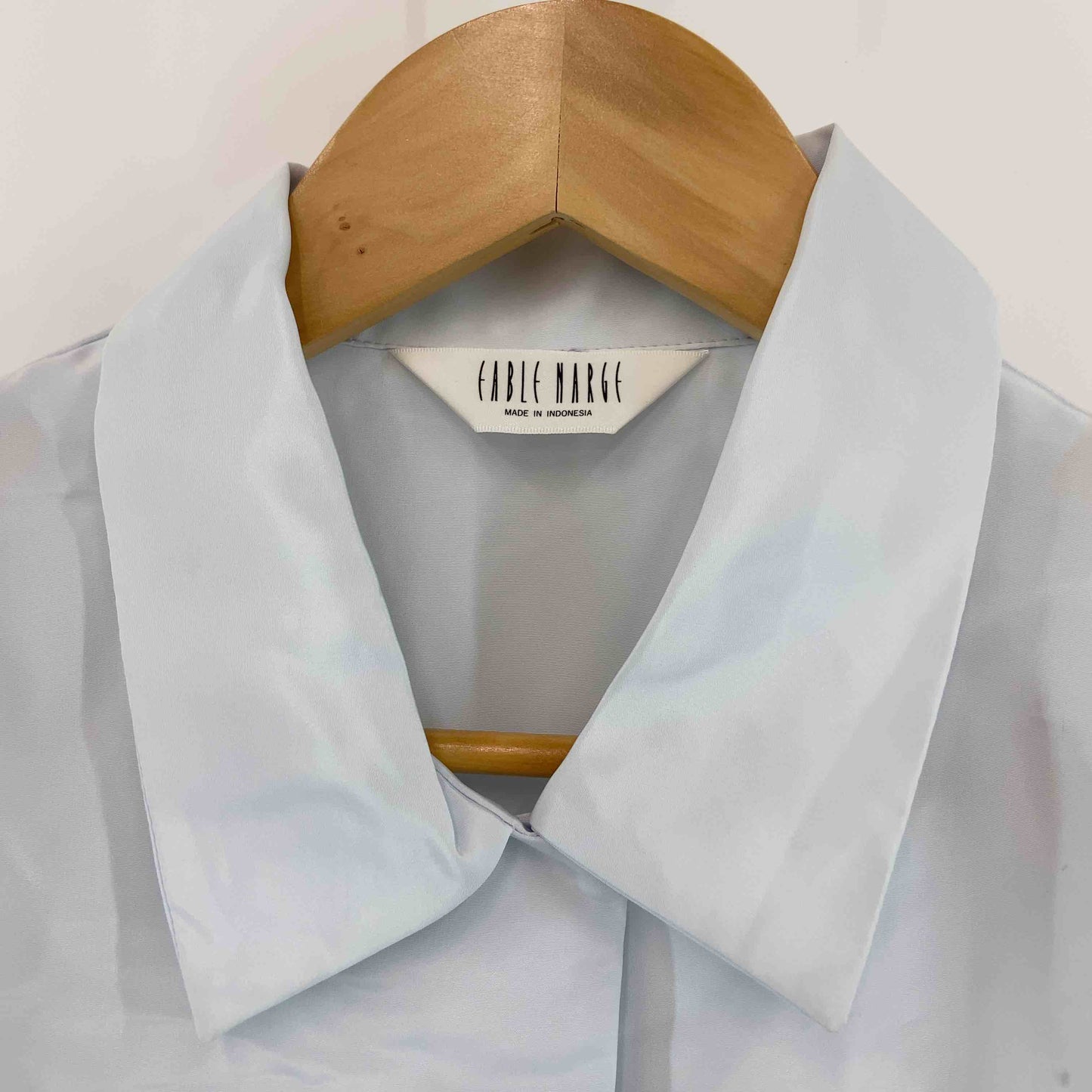 EABLE NARGE レディース 半袖シャツ/ブラウス 青 オープンカラー