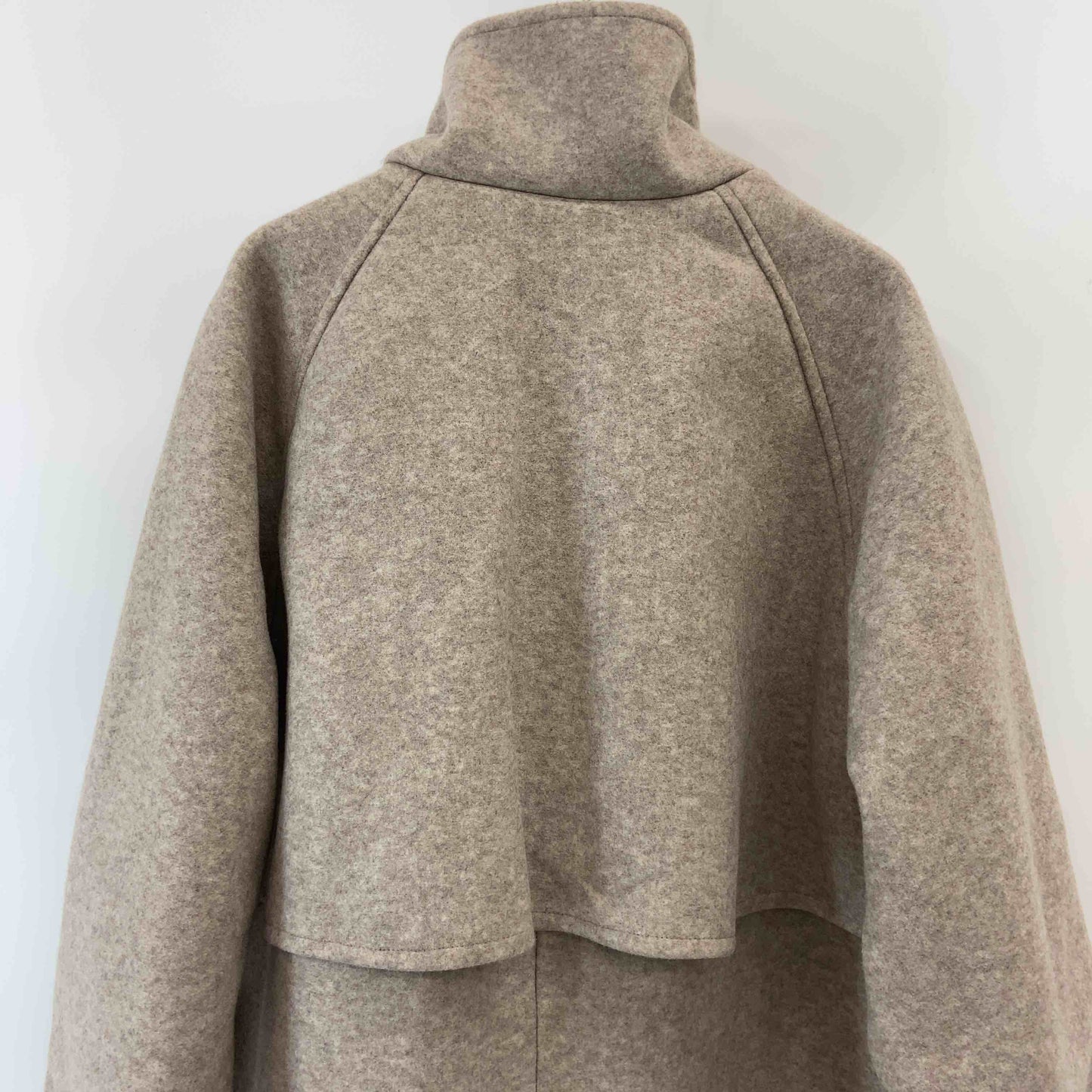 レディース ステンカラーコート　ラグラン　裏地　モカベージュ