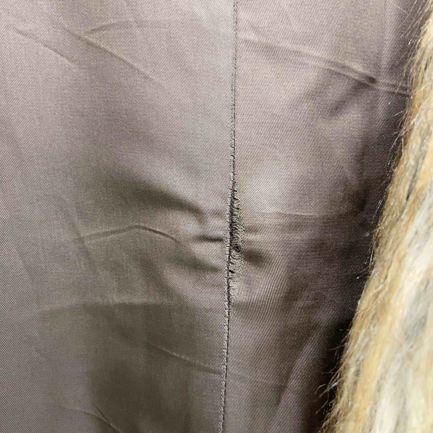 RALPH LAUREN ラルフローレン レディース フェイクファーベスト ジャケット ブラウン