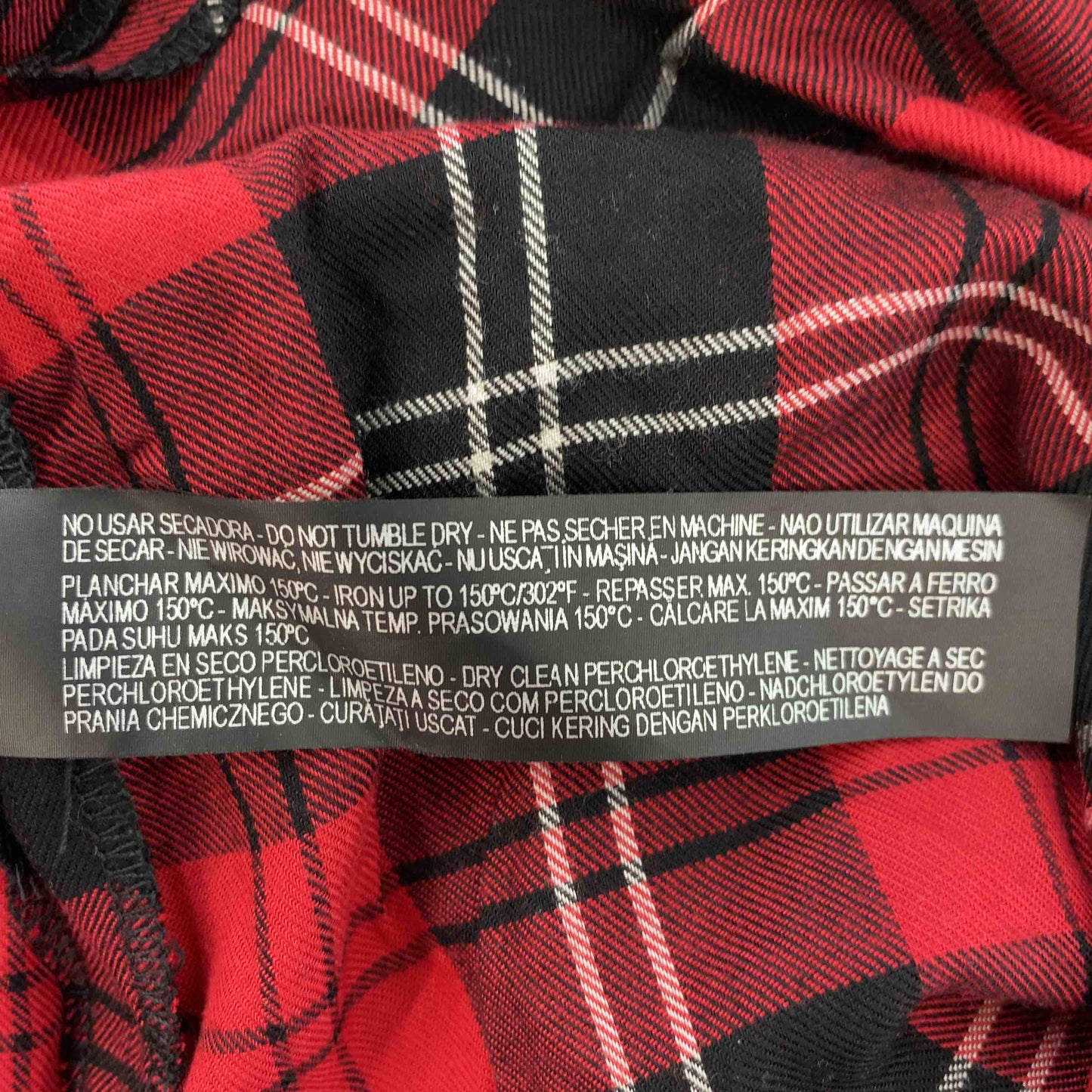 ZARA ザラ レディース 半袖ワンピース　ロング丈　タータンチェック　赤