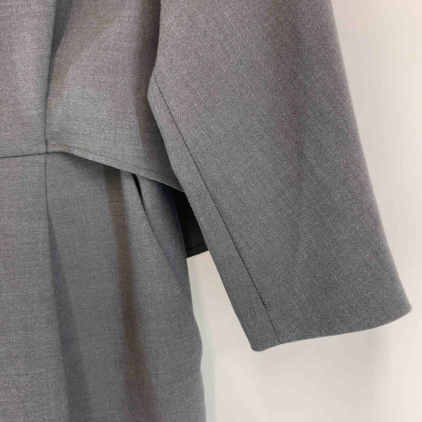 UNITED ARROWS green label relaxing ユナイテッドアローズグリーンレーベルリラクシング レディース 長袖ワンピース チャコールグレー ウエストタック