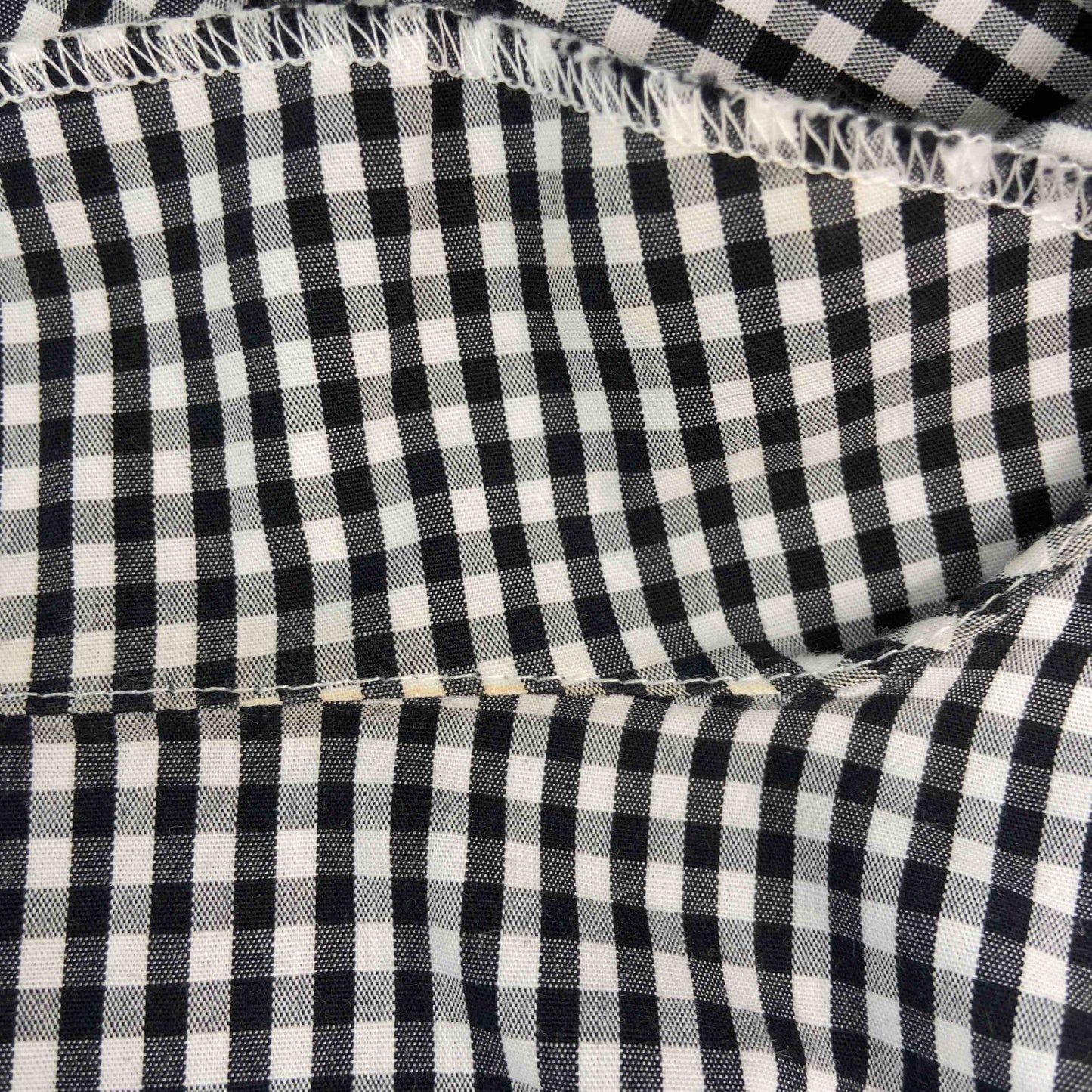 DRESKIP ドレスキップ レディース 半袖シャツ/ブラウス ギンガムチェック バルーンスリーブ 袖パール付き