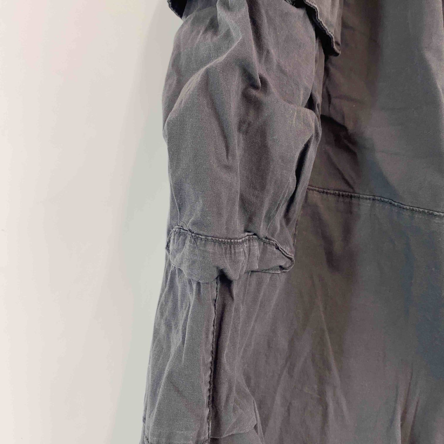 ZARA ザラ レディース ワークパンツカーゴパンツ ブラック ウエストゴム