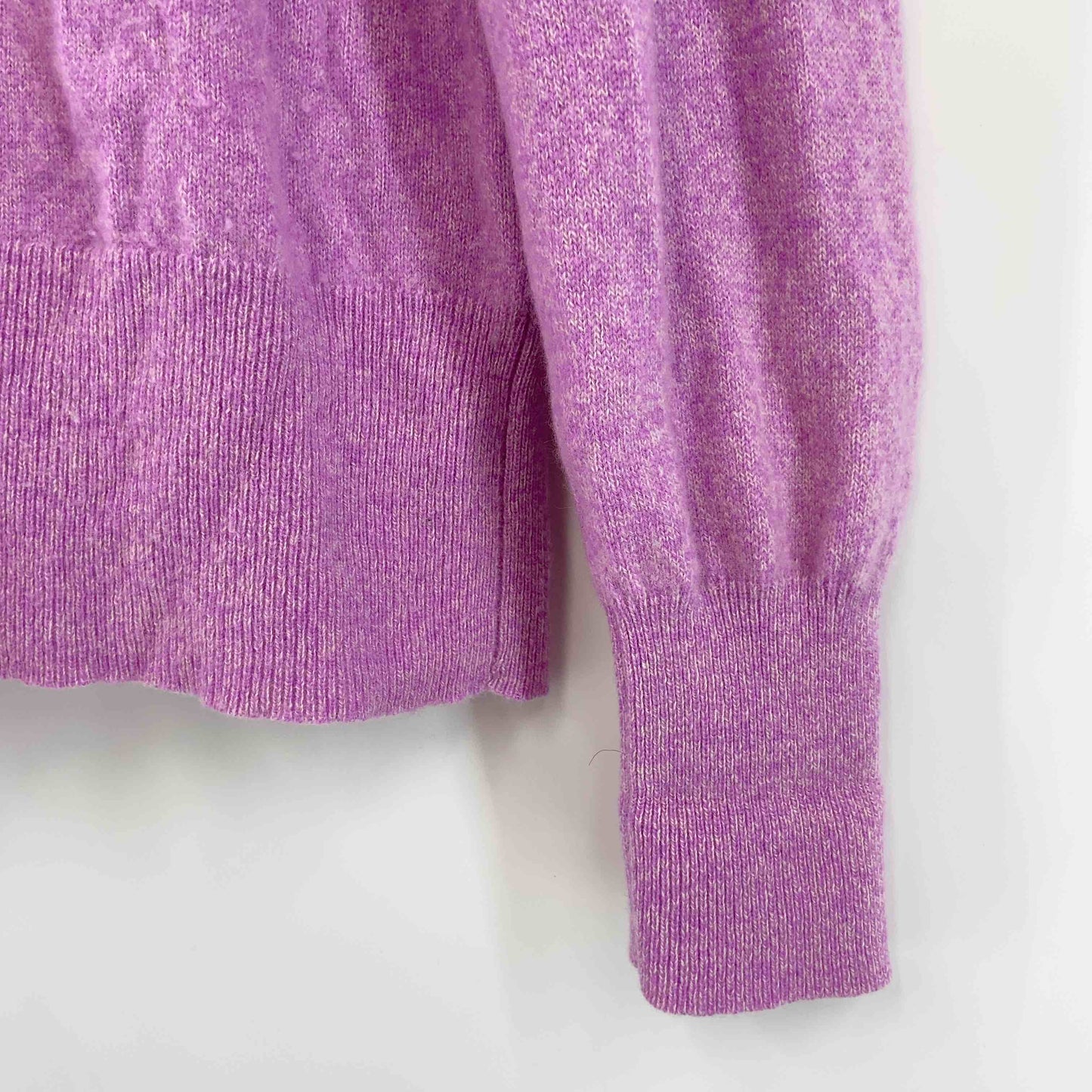 レディース 長袖　ニット　セーター　カシミア100％　紫