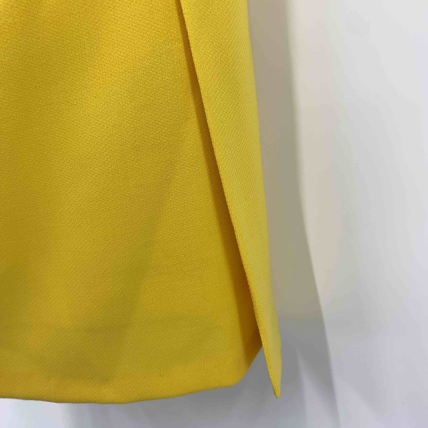 木田 ヴィンテージ  レディース テーラードジャケット スカートスーツ上下 セットアップ 黄色 イエロー カラースーツ