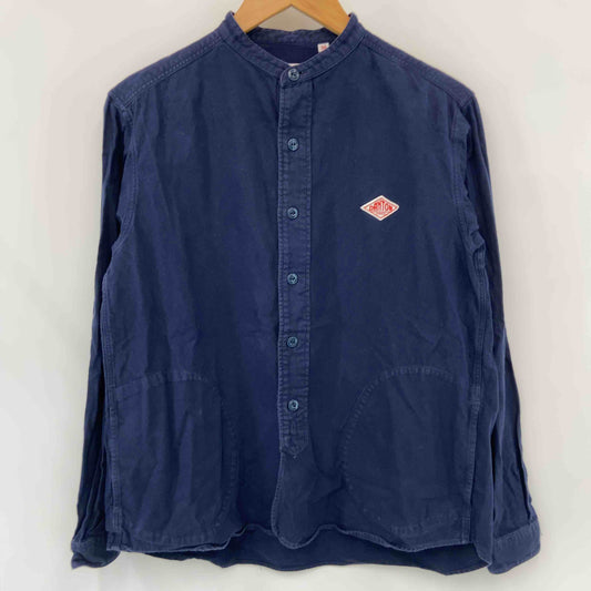 DANTON 　ダントン　紺　ネイビー　サイズ38　スタンドカラー　メンズ 長袖シャツ