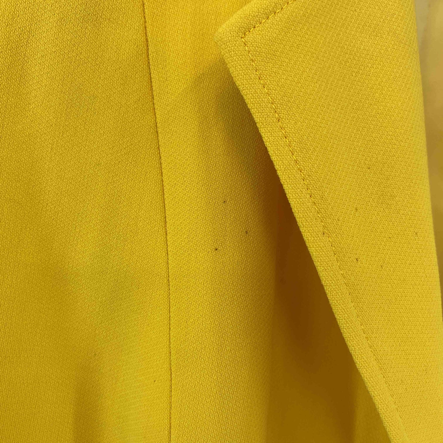 木田 ヴィンテージ  レディース テーラードジャケット スカートスーツ上下 セットアップ 黄色 イエロー カラースーツ