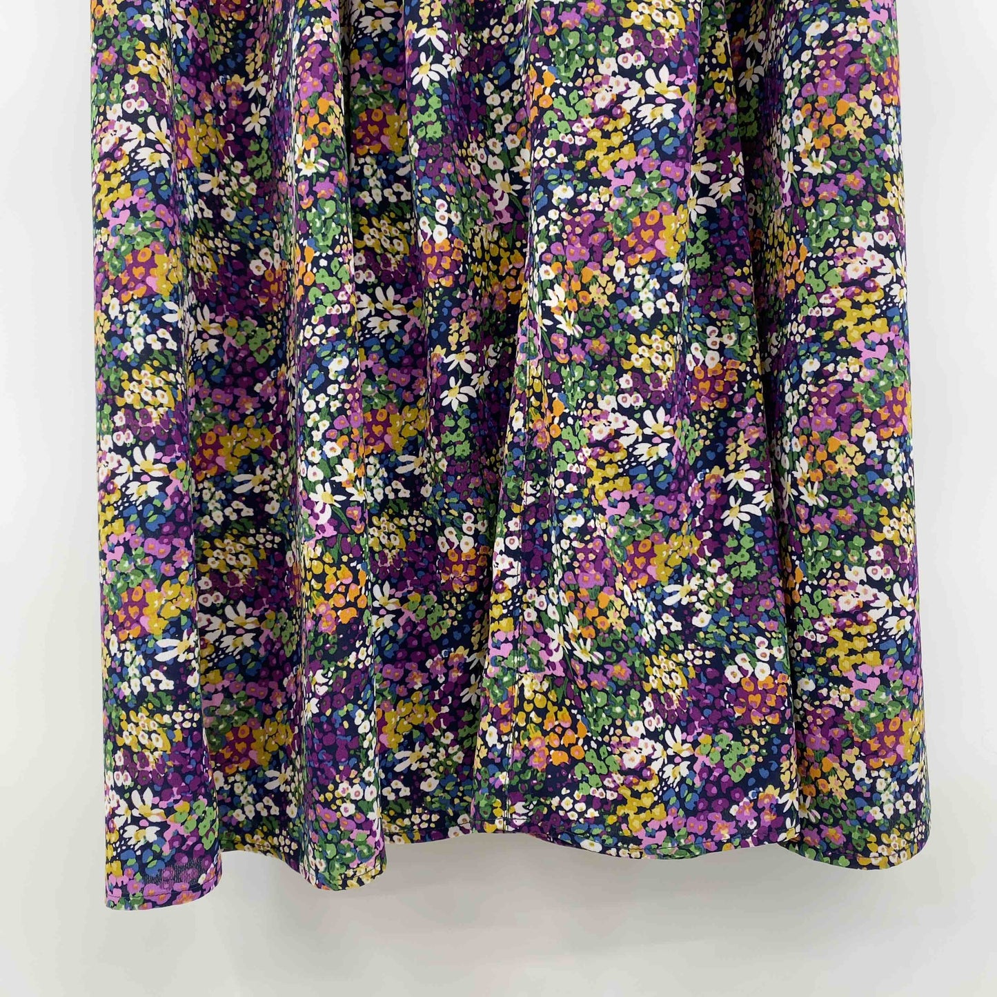 FREAK’S STORE フリークスストア　マルチカラー　花柄　裏地無し　カラーレス　前面ボタン　 レディース 長袖ワンピース