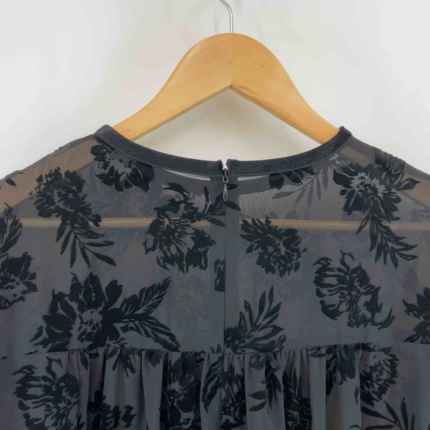 Lois CRAYON ロイスクレヨン レディース 長袖ワンピース シースルー ブラック