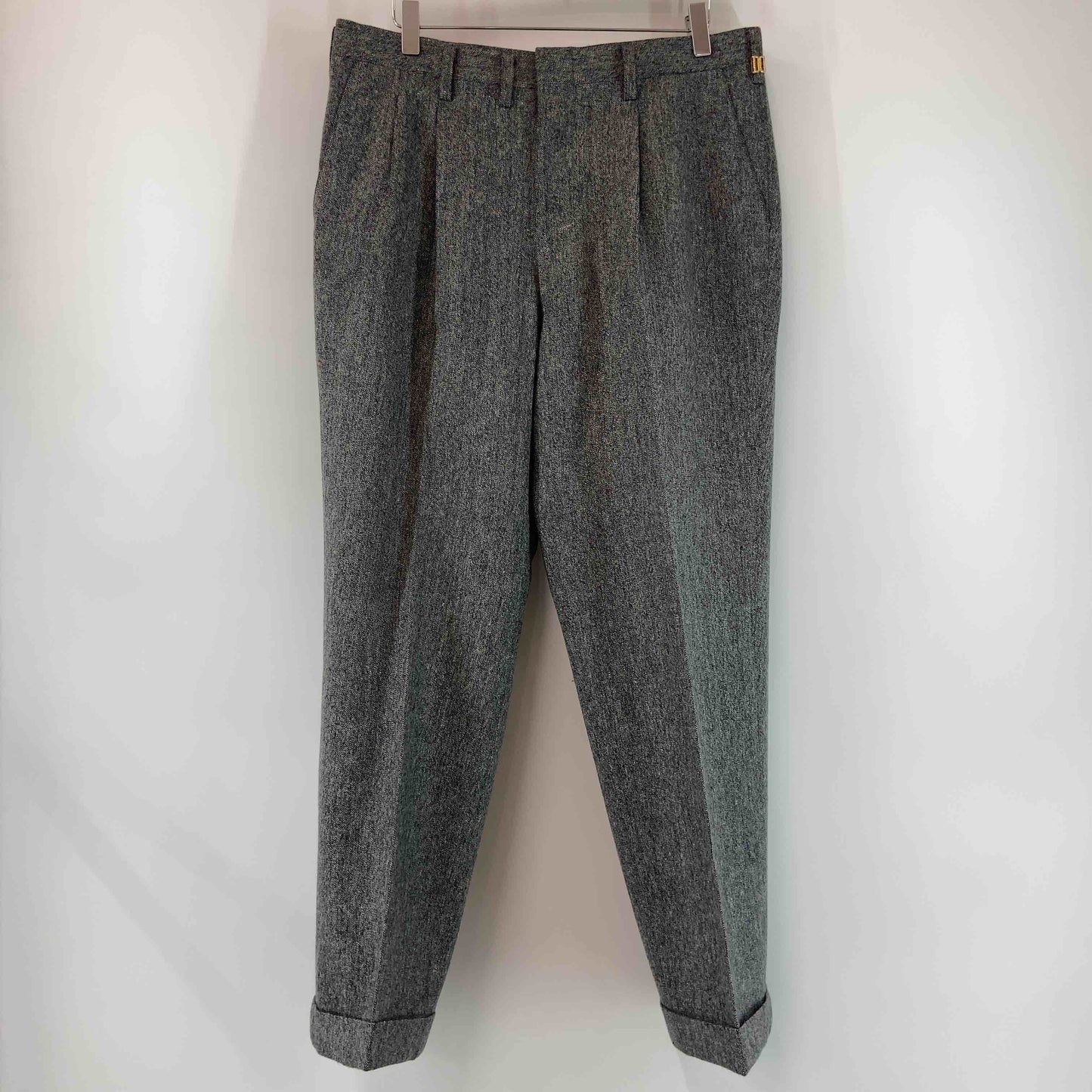 Daks ダックス メンズ スラックス　ウール100％　2タック　グレー